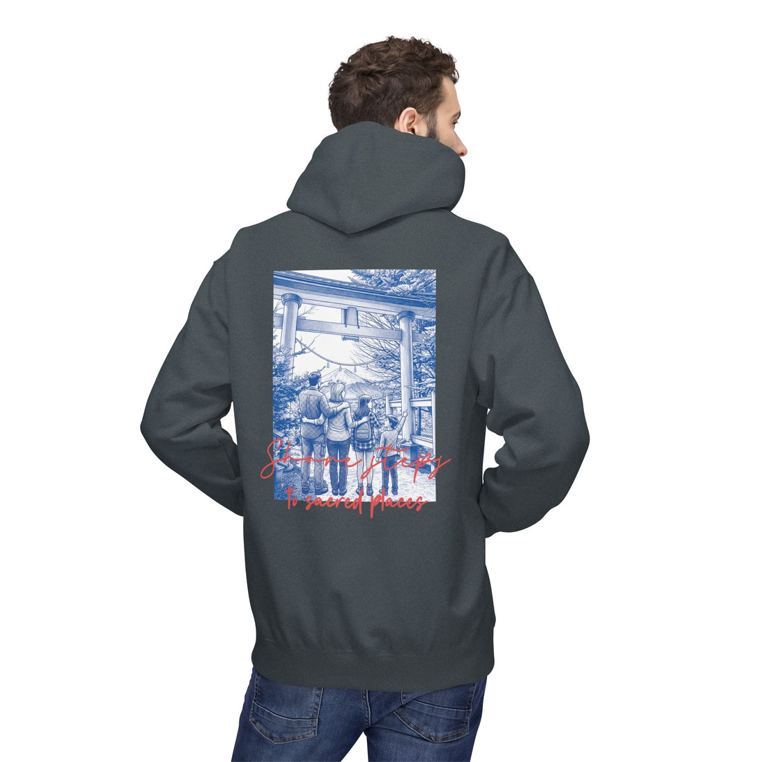 Sacred Places Hoodie | Vintage Travel Landmark Sweatshirt
