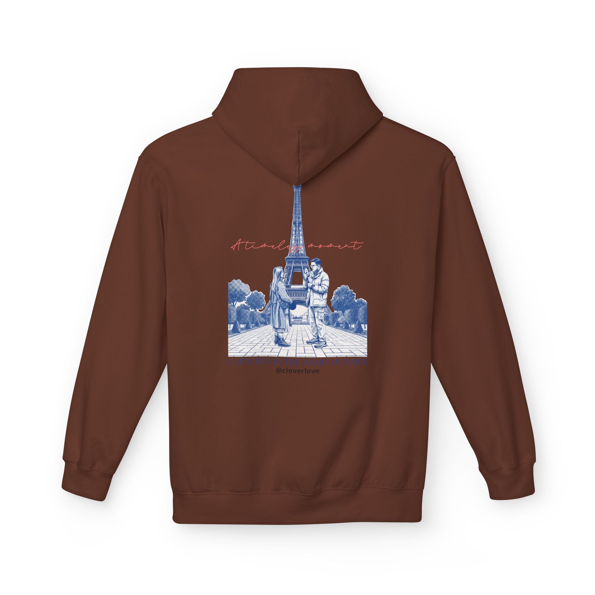 Paris Eiffelturm Hoodie | Romantisches Reise-Grafik-Sweatshirt
