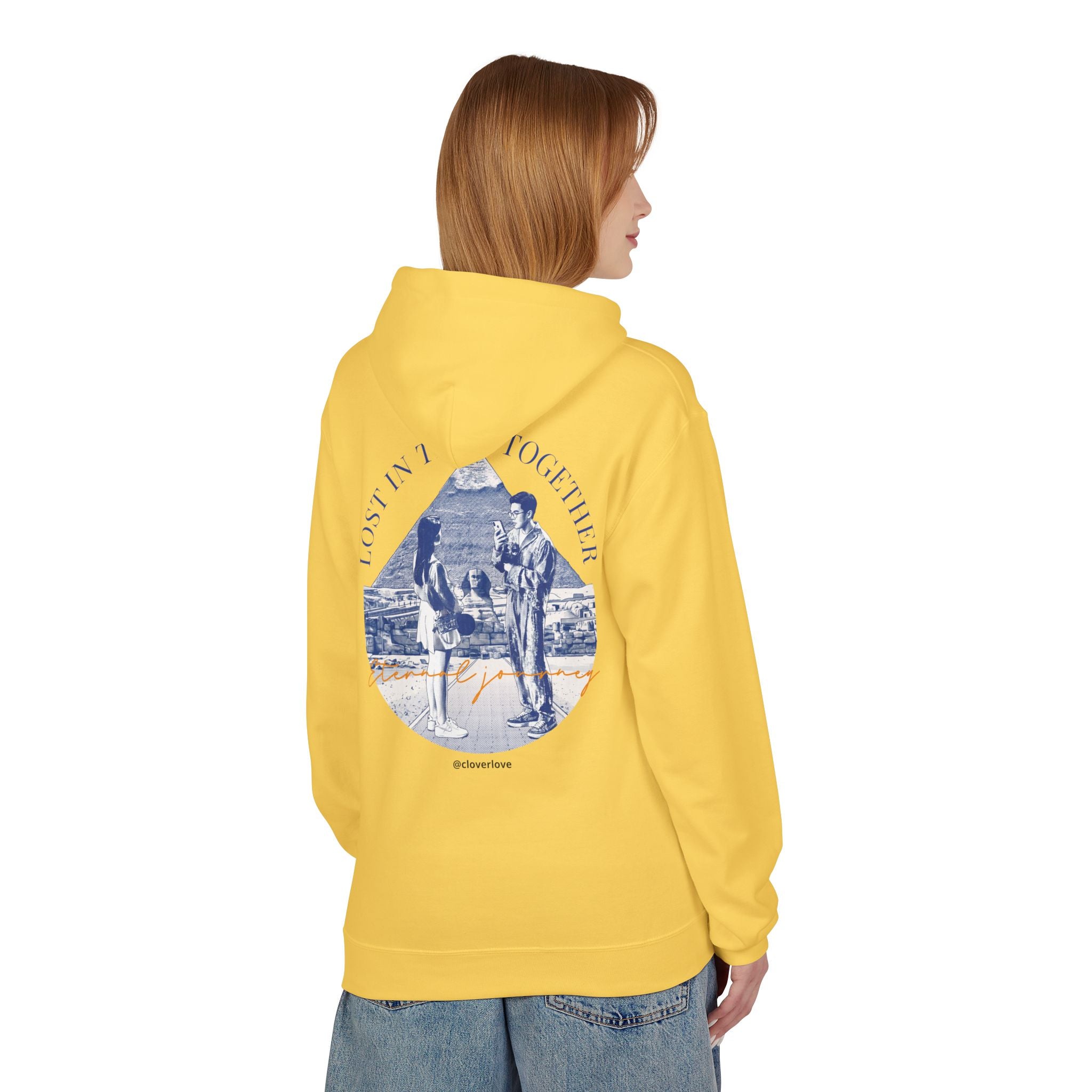 Vintage Reise Hoodie | Pärchen Wahrzeichen Grafik Sweatshirt