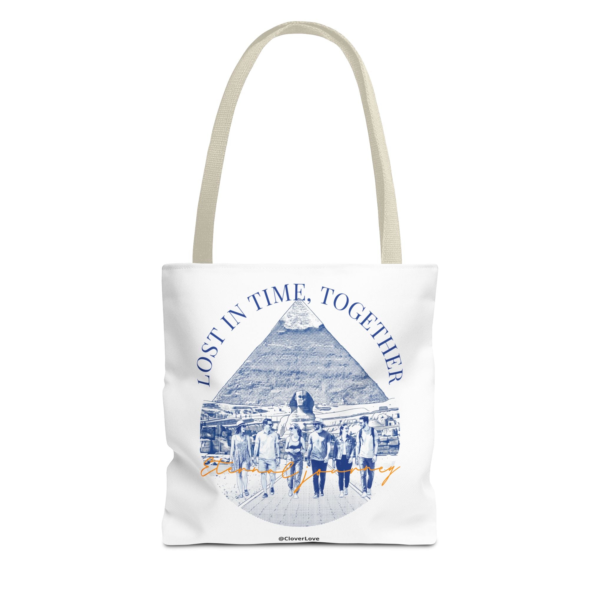 Egypt Pyramid Tote Bag | Vintage Travel Explorer Canvas Bag
