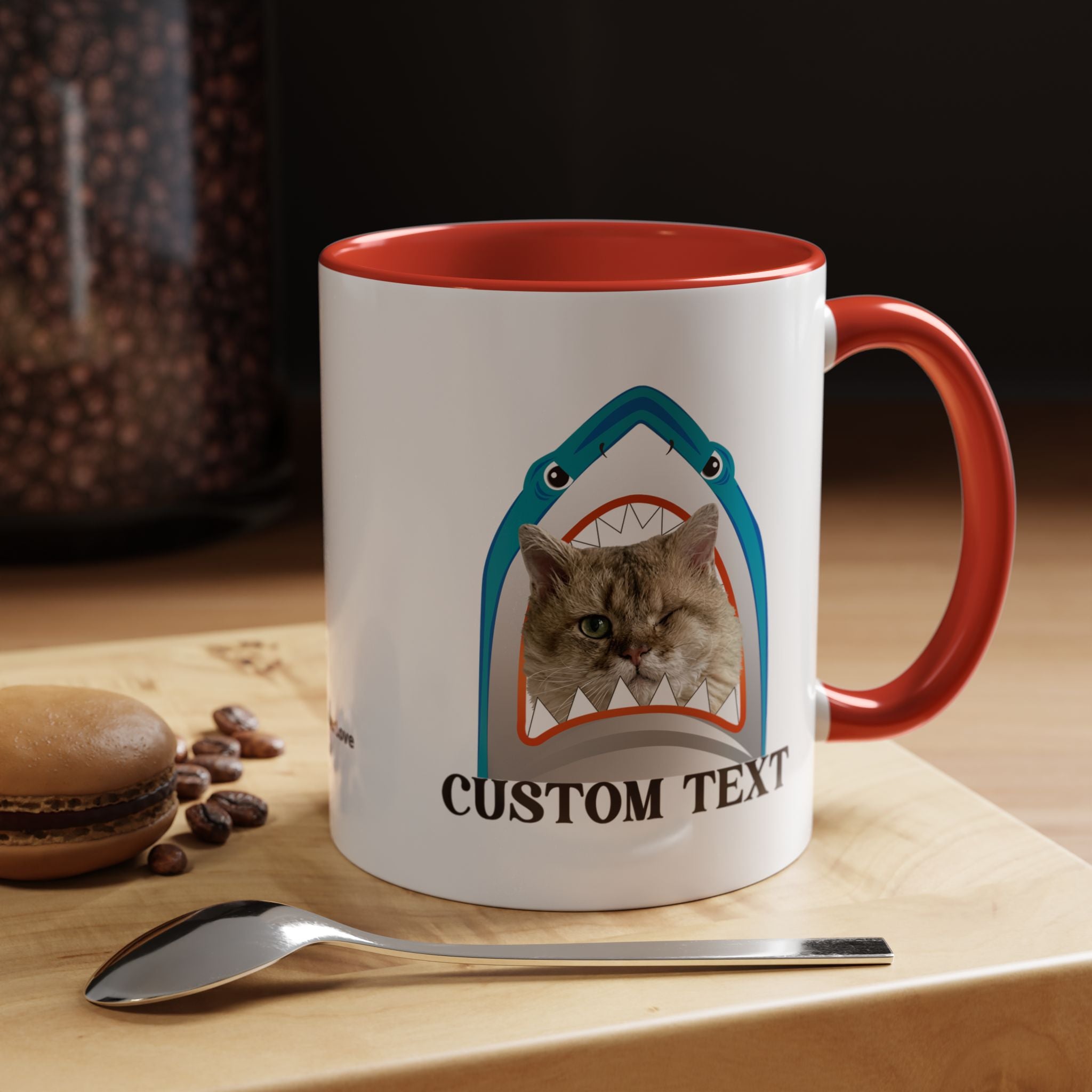 Summer Diving Dog Mug | Personalized Dog Photo Coffee Cup With Custom Text