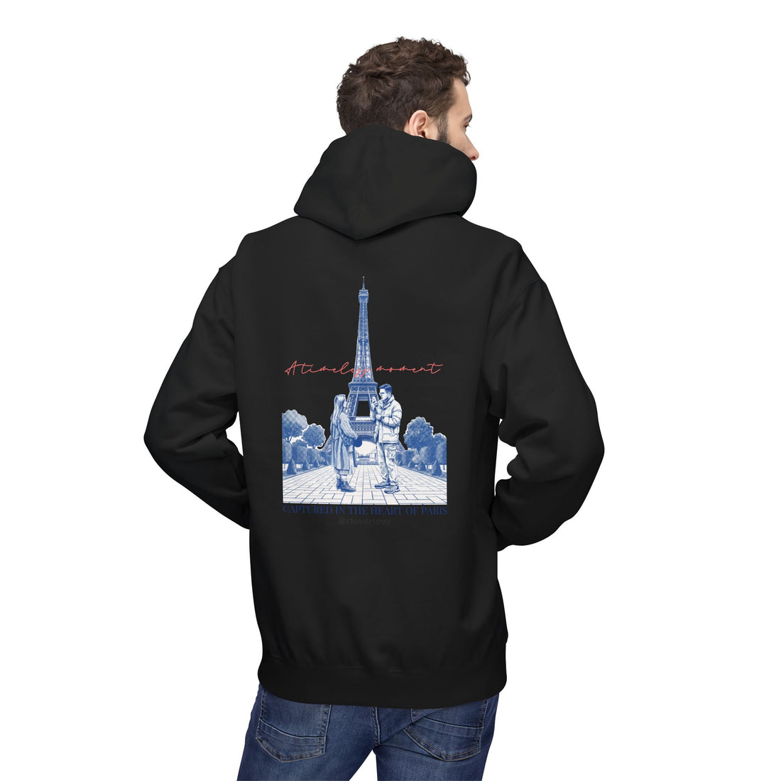 Paris Eiffelturm Hoodie | Romantisches Reise-Grafik-Sweatshirt