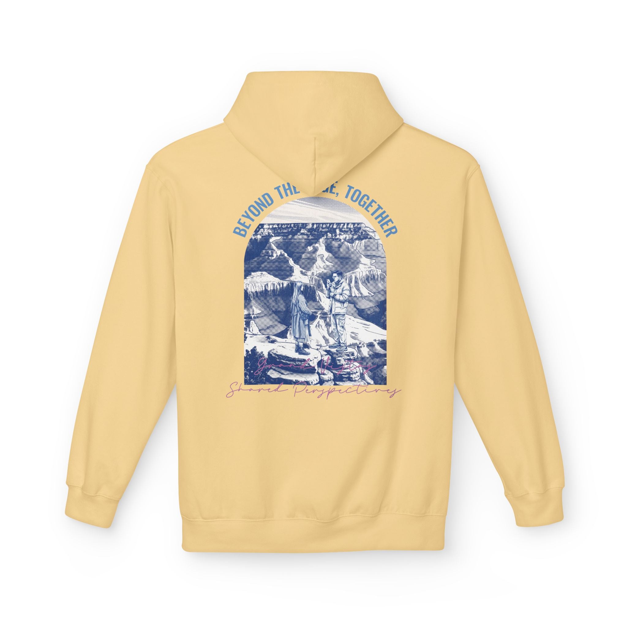 Beyond The Horizon Custom Travel Hoodie, Scenic Landmark Couple Gift