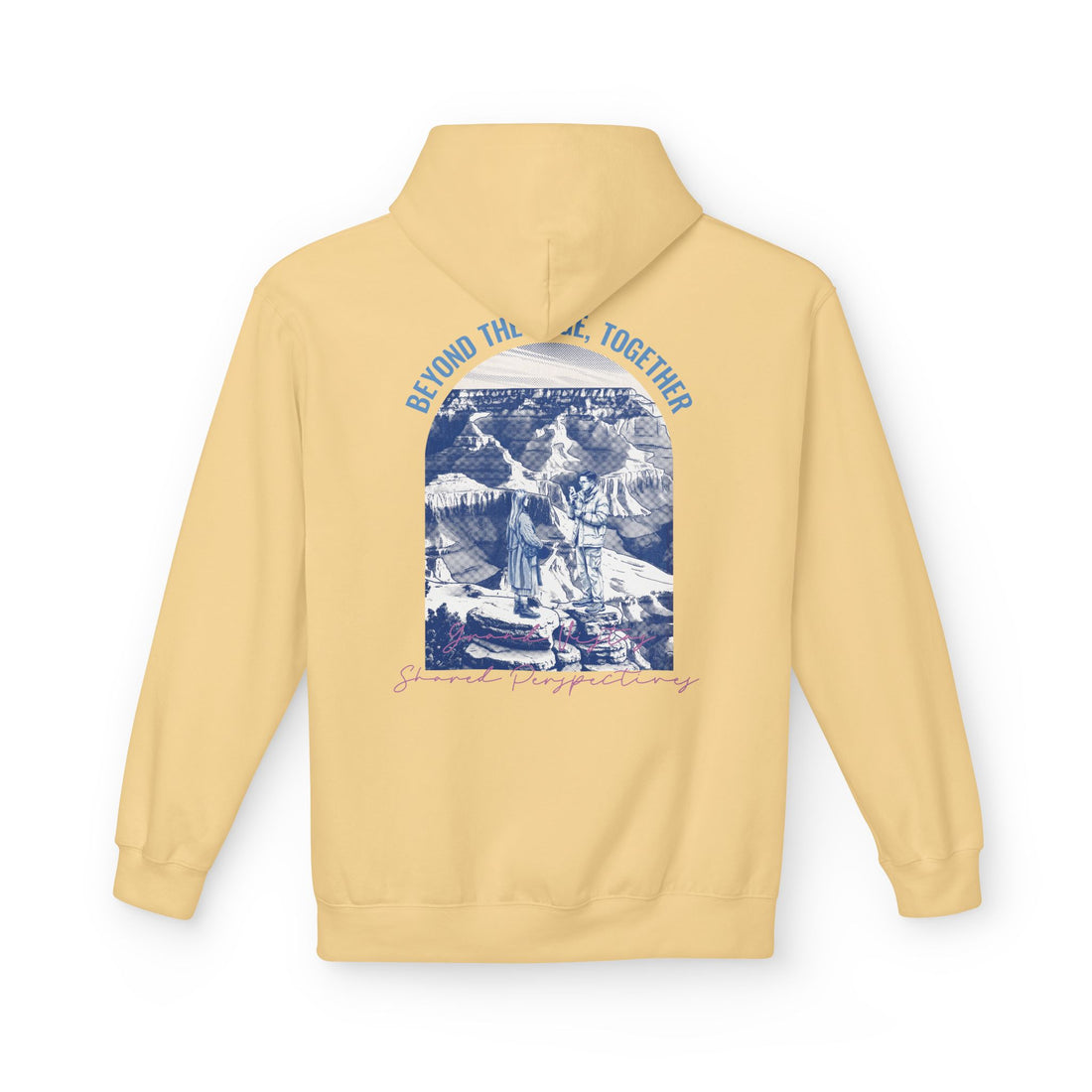 Beyond The Horizon Custom Travel Hoodie, Scenic Landmark Couple Gift