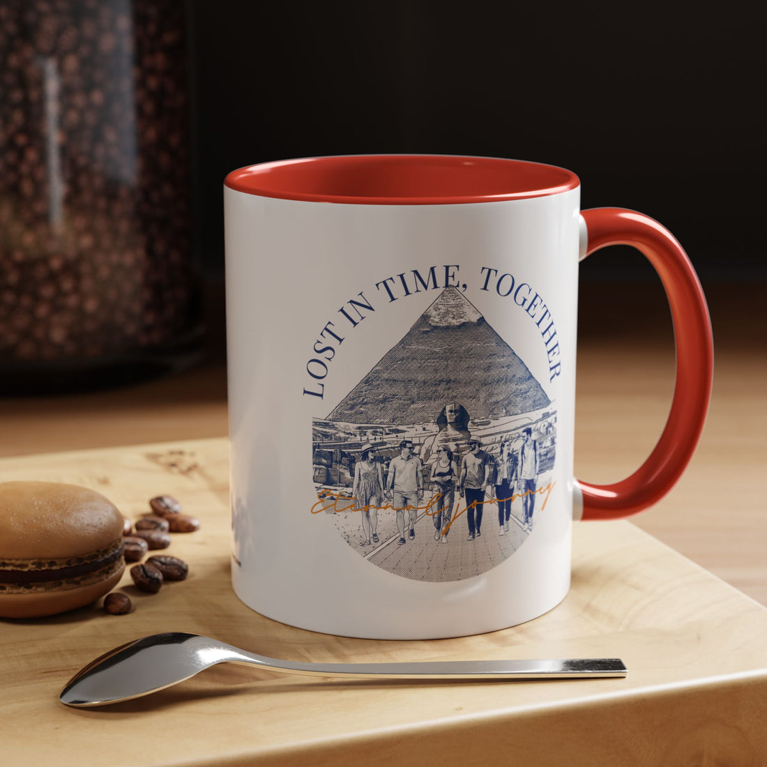 Egypt Travel Memory Mug - Pyramid Adventure Coffee Cup for Travelers