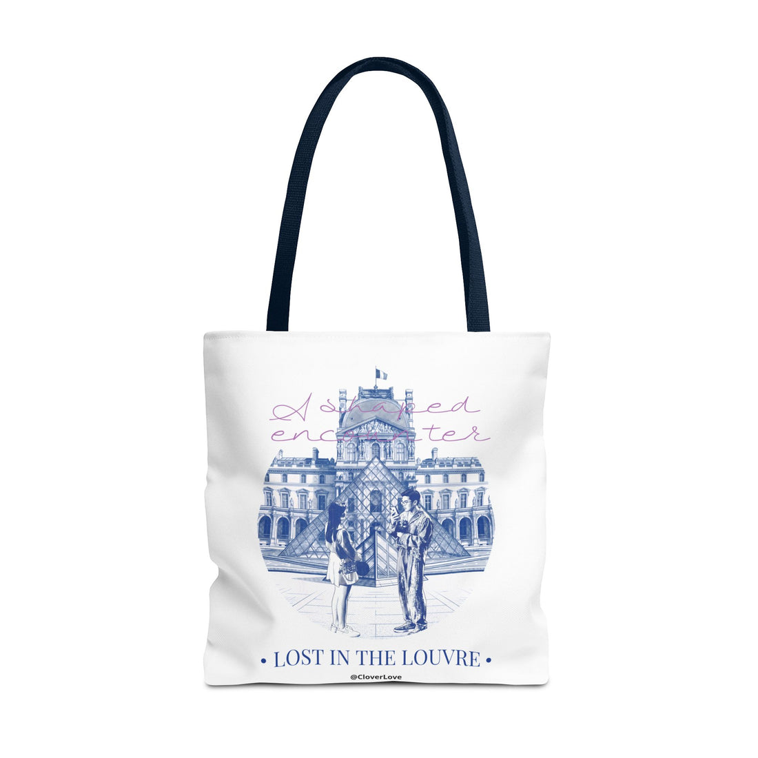 Louvre Paris Tote Bag | Vintage Museum Travel Canvas Bag