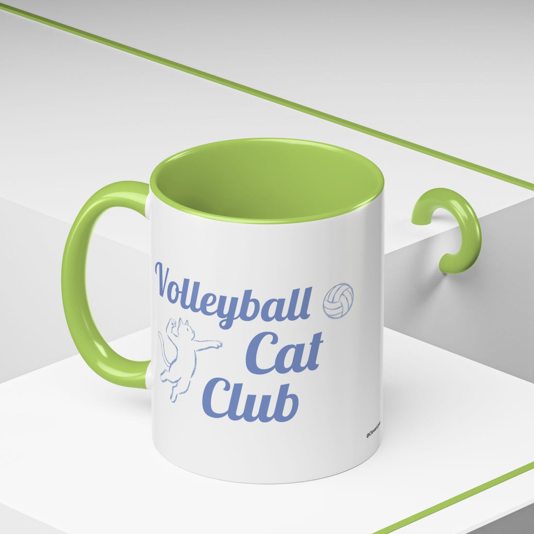 Volleyball Club Mug | Cat Design