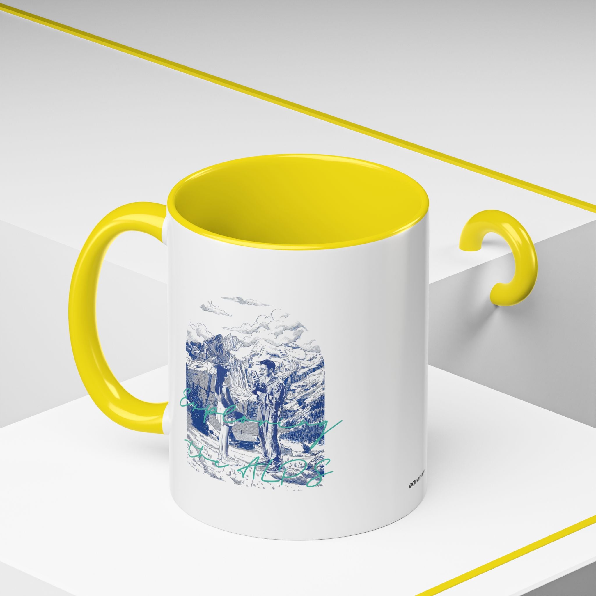 Reisebecher „Entdecke die Alpen“ – Bergabenteuer-Kaffeetasse