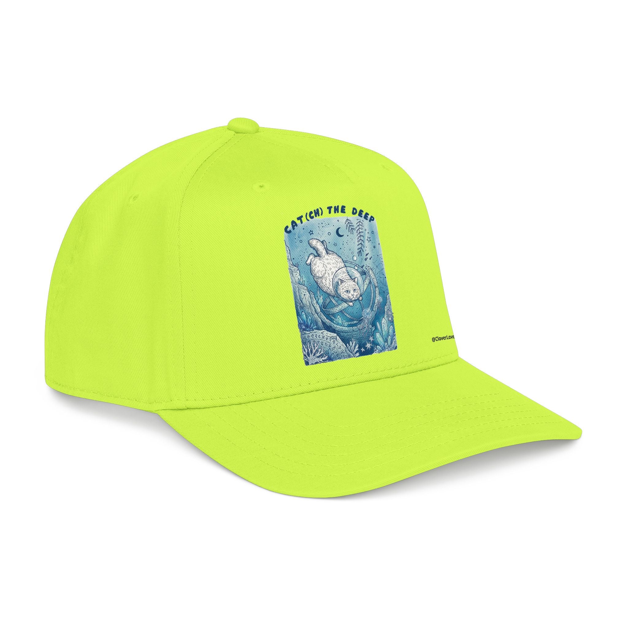 Deep Sea Cat Hat - Underwater Adventure Baseball Cap, Ocean Explorer Gift, Cat Lover Hat