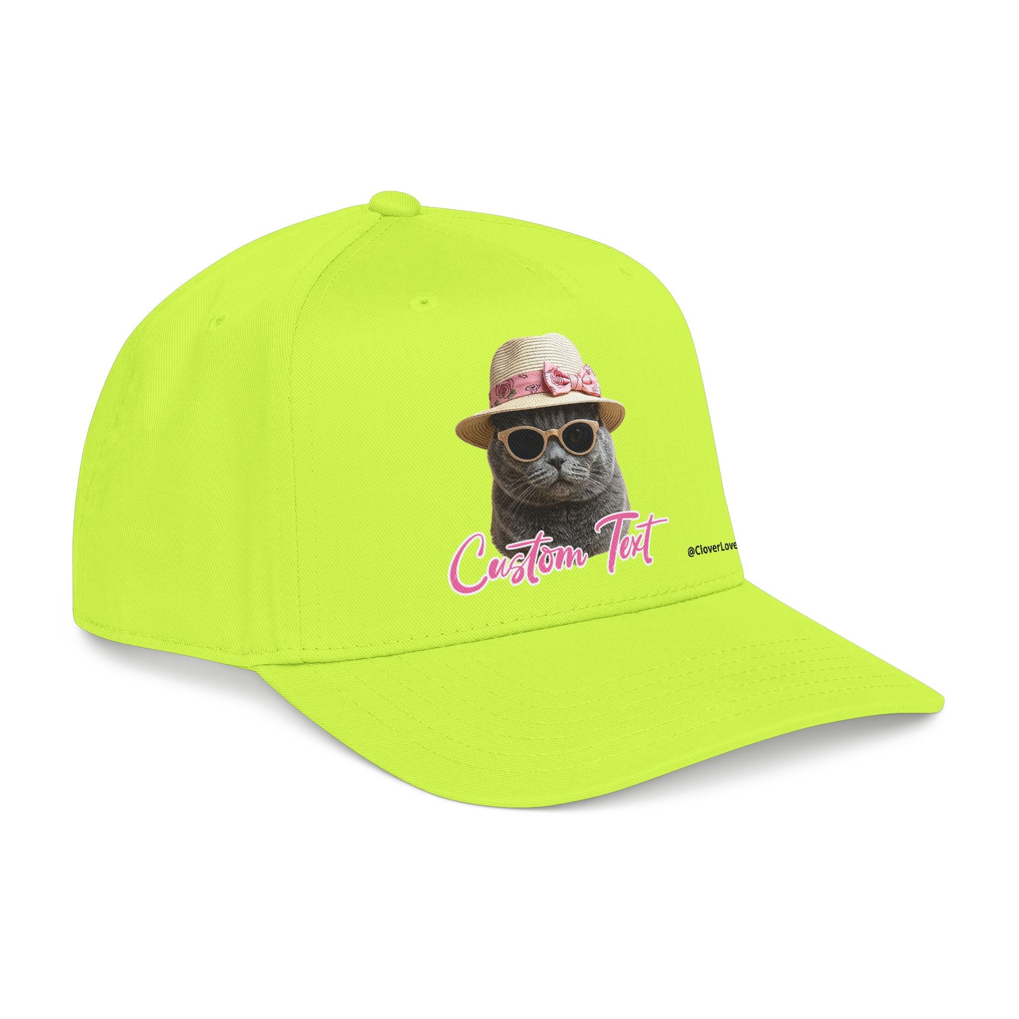 Cute Cat Photo Hat | Personalized Pet Lover Baseball Cap