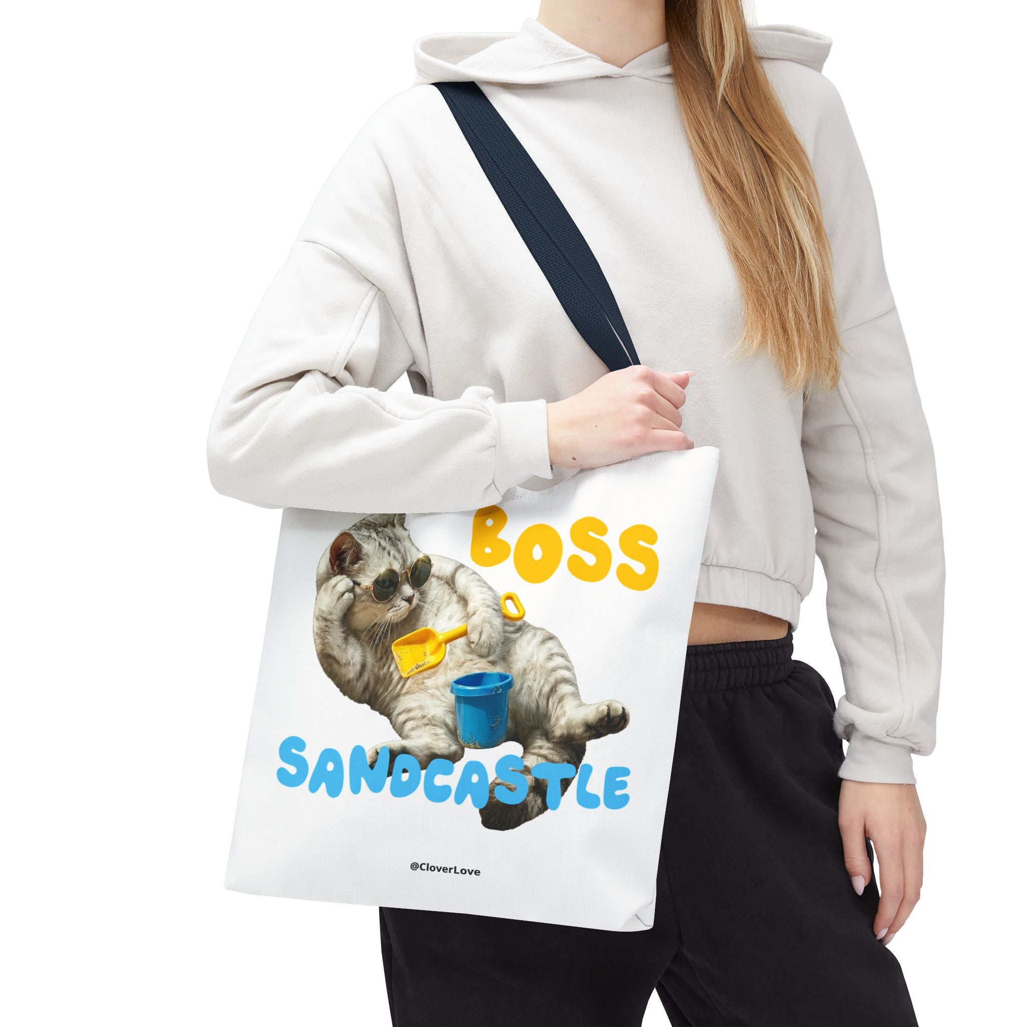 Funny Cat Tote Bag | Custom Pet Photo Personalized Canvas Bag
