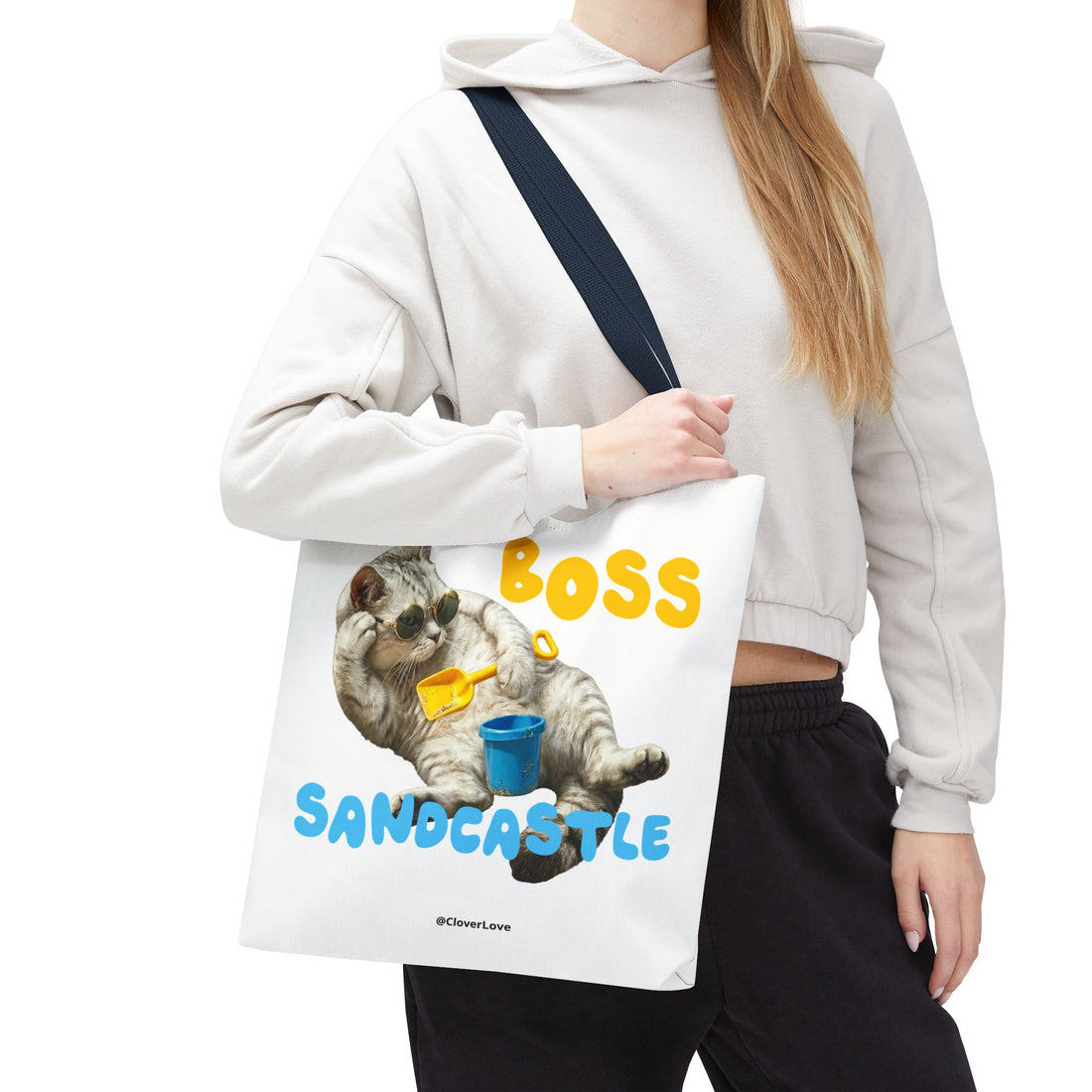Funny Cat Tote Bag | Custom Pet Photo Personalized Canvas Bag