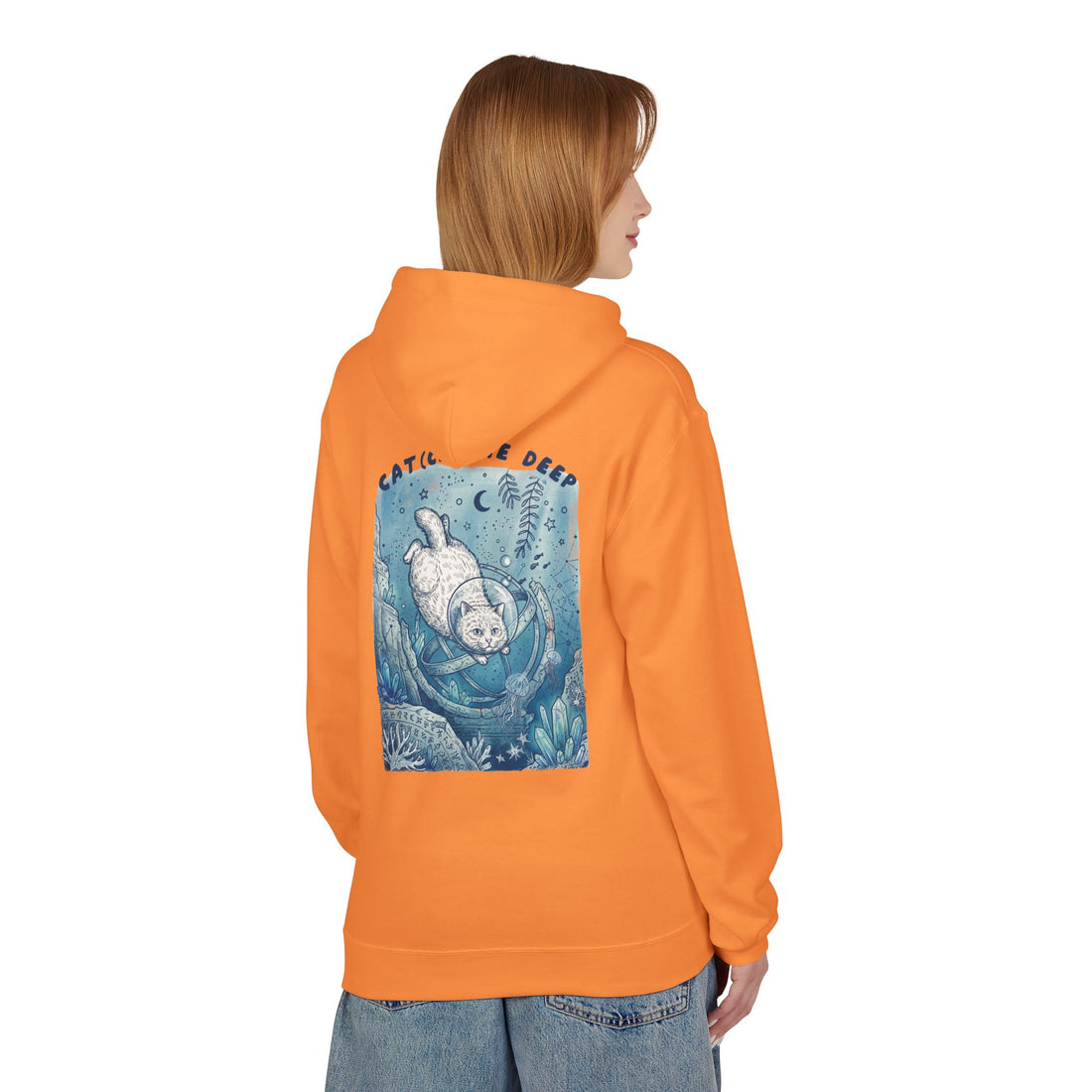 Cat Deep Sea Adventure Hoodie | Vintage Ocean Explorer Graphic Sweatshirt