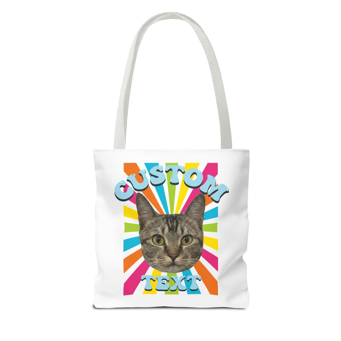 Custom Cat Tote Bag | Personalized Pet Photo Canvas Bag