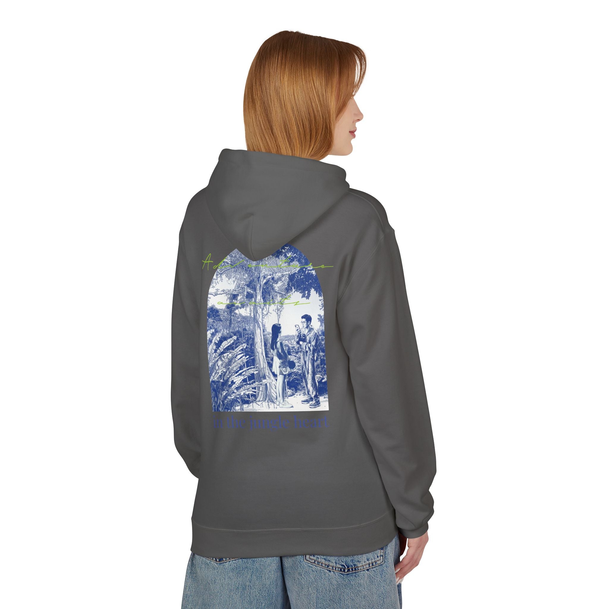 Jungle Adventure Hoodie – Vintage Tropical Travel Graphic Pullover Sweatshirt