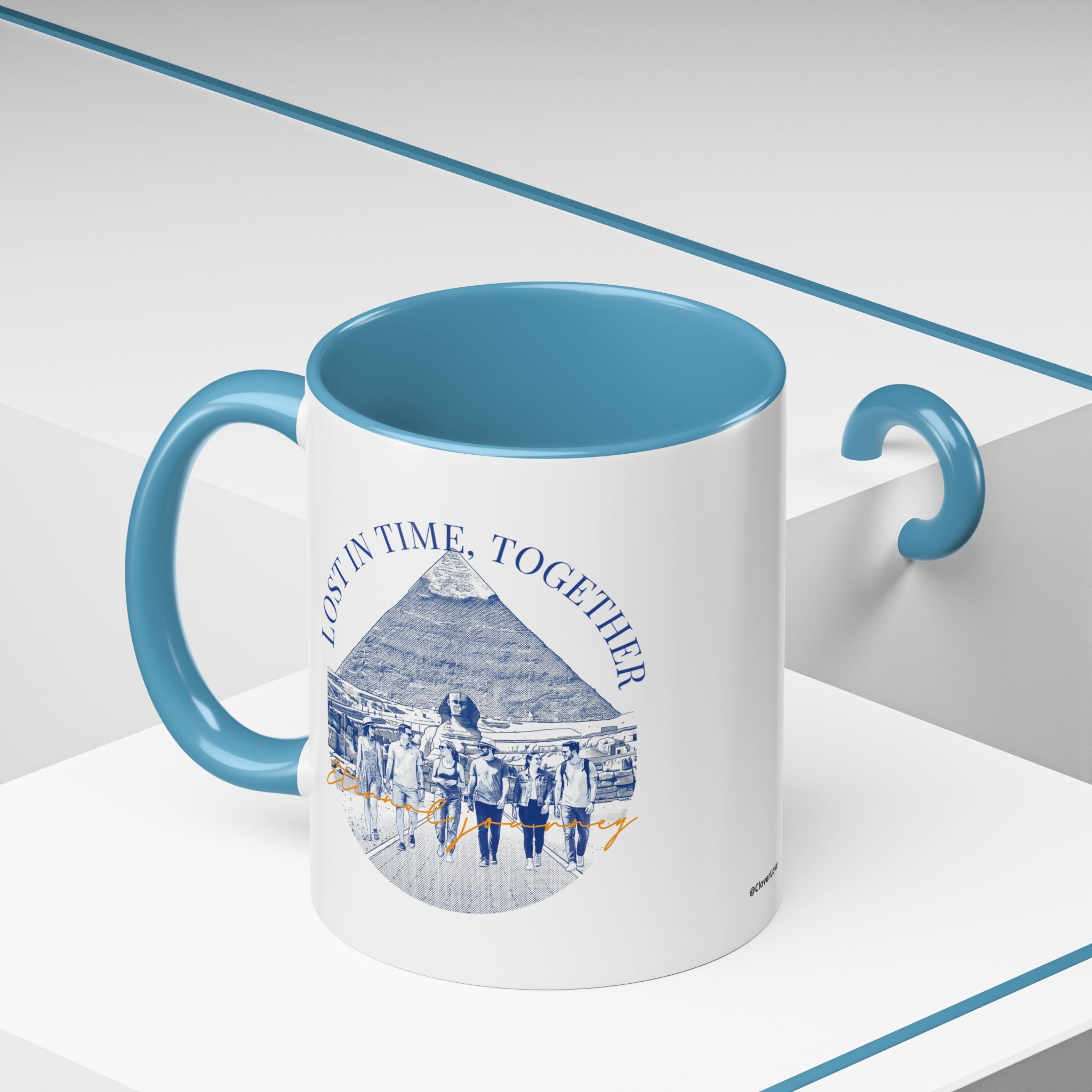 Egypt Travel Memory Mug - Pyramid Adventure Coffee Cup for Travelers