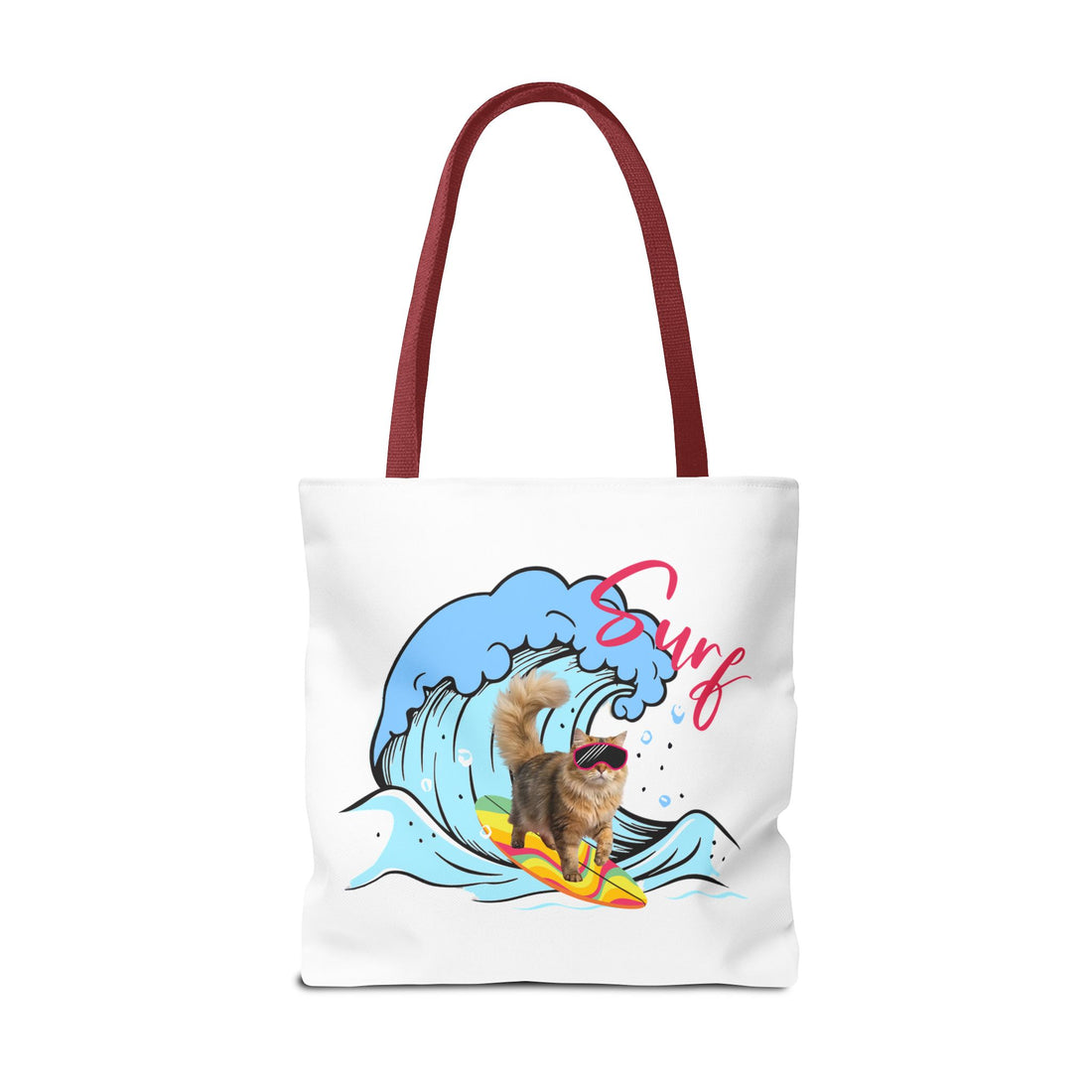 Funny Cat Tote Bag | Custom Pet Photo Shark Summer Bag