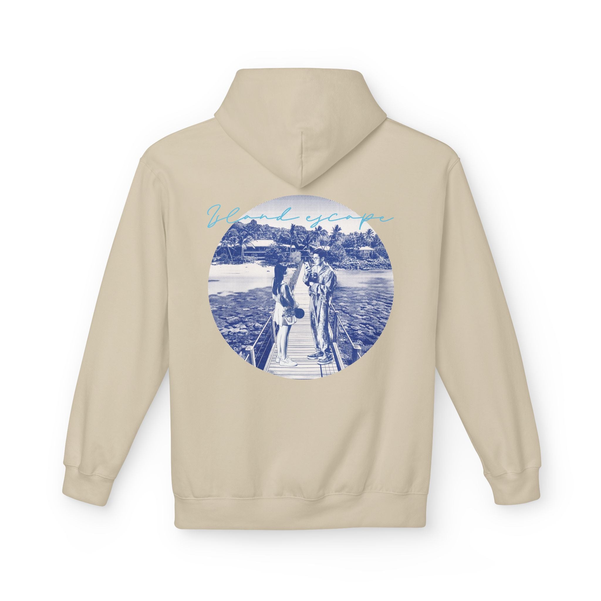 Tropical Vacation Hoodie | Romantic Beach Travel Graphic Sweatshirt
