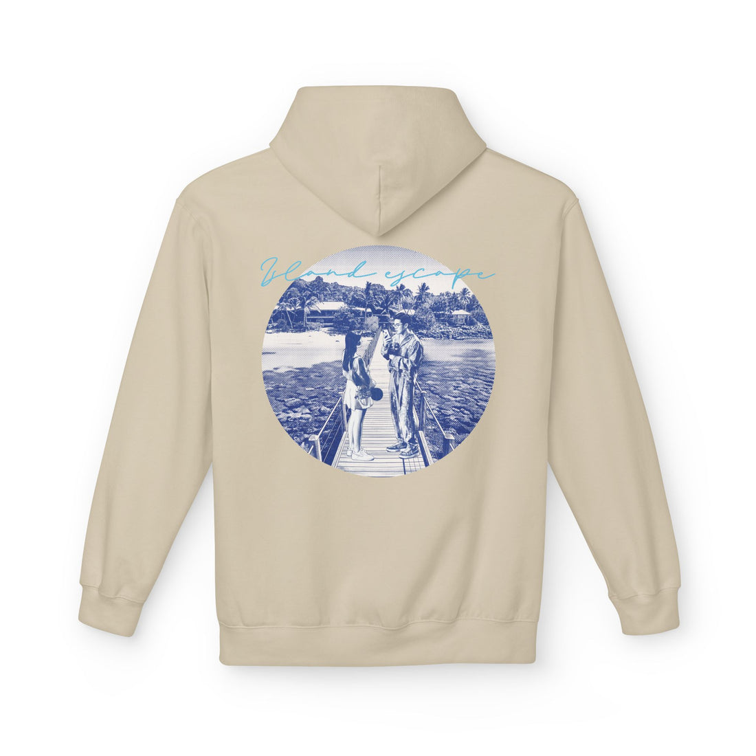 Tropical Vacation Hoodie | Romantic Beach Travel Graphic Sweatshirt