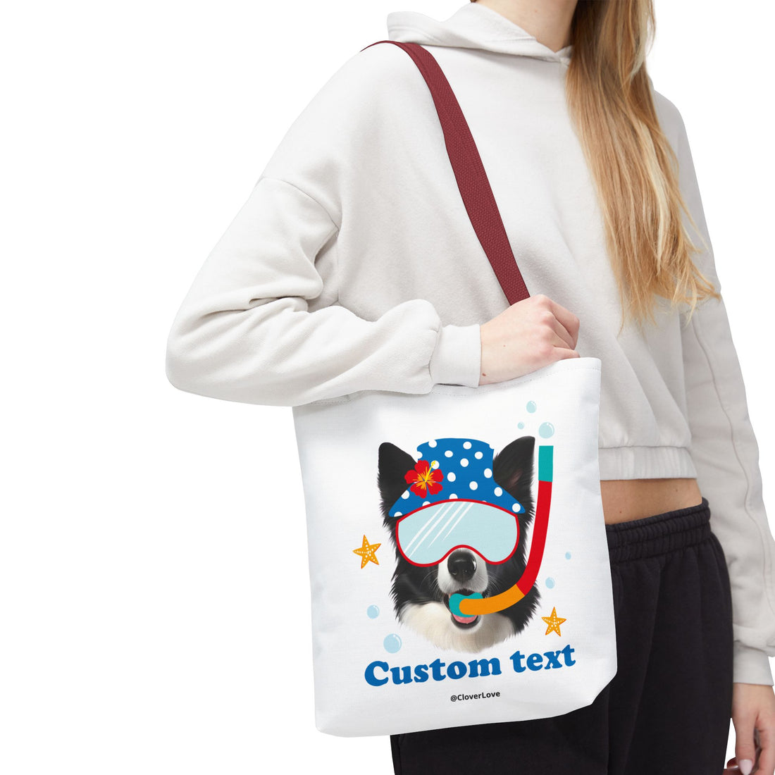 Custom Dog Tote Bag | Personalized Pet Photo Summer Canvas Bag