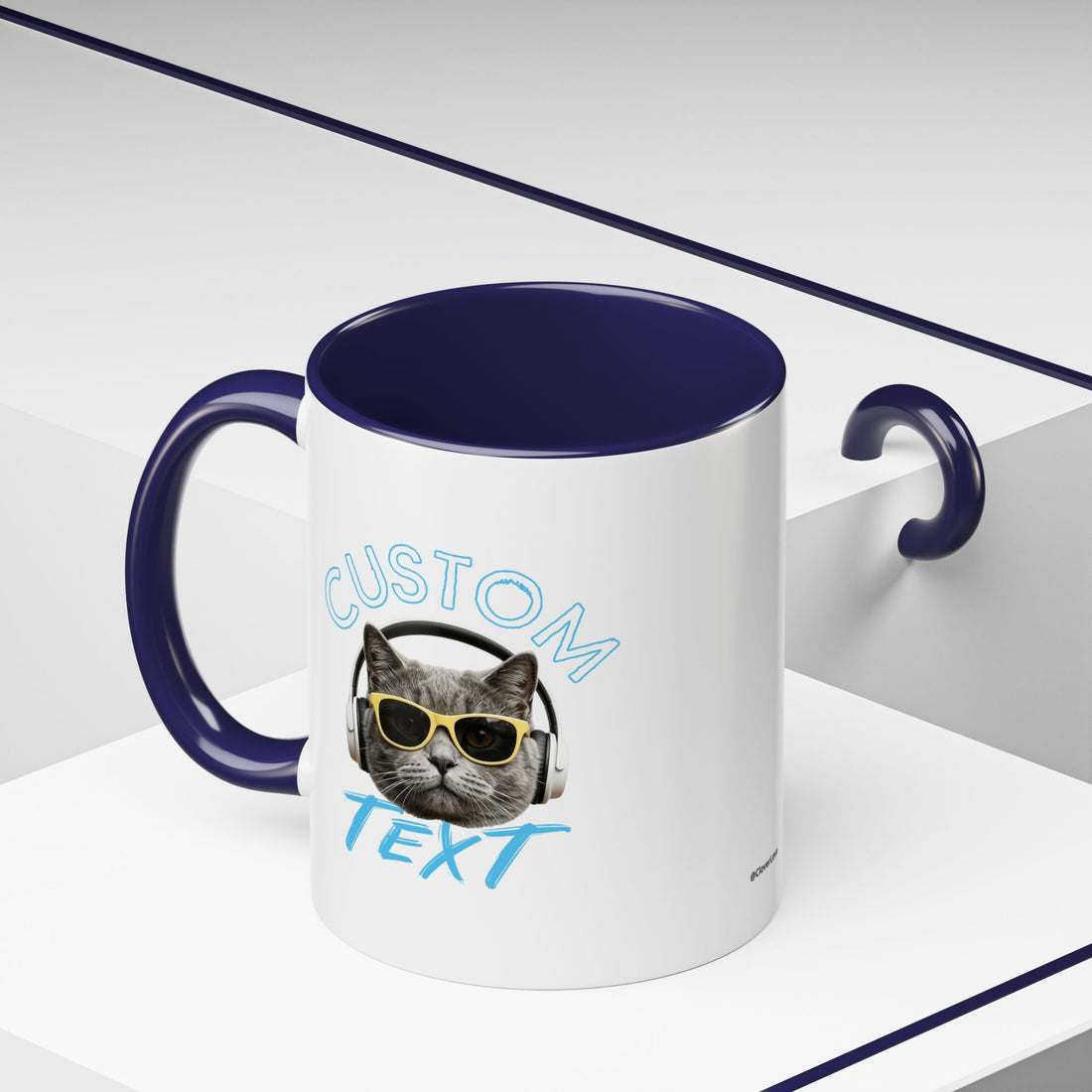 Chill Cat Sommerbecher | Personalisierte Katzenfoto-Kaffeetasse mit individuellem Text