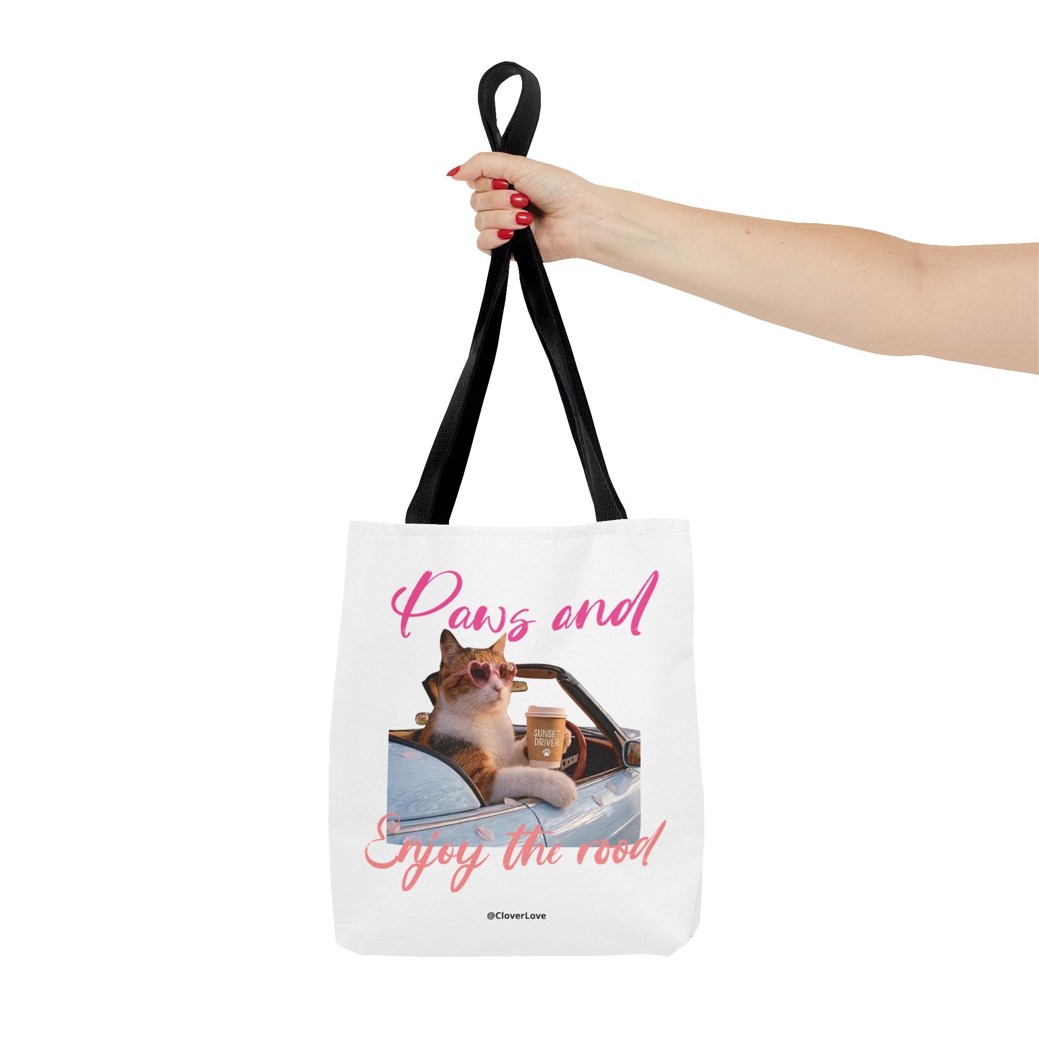 Cute Cat Tote Bag | Custom Cat Photo Personalized Canvas Bag