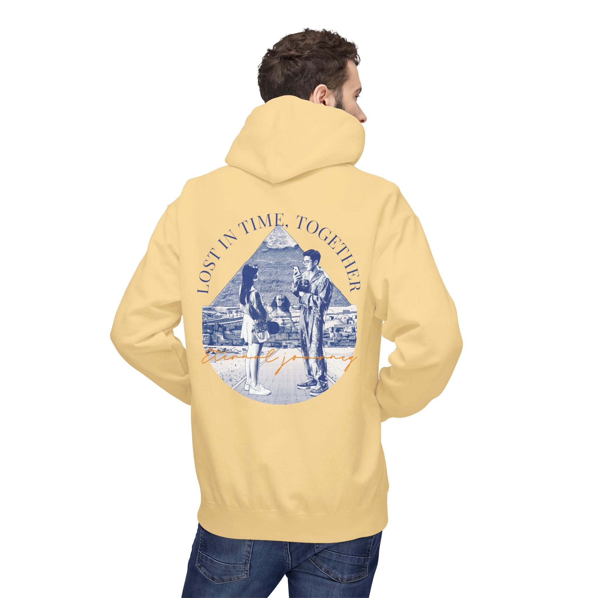 Vintage Travel Hoodie | Couple Landmark Graphic Sweatshirt