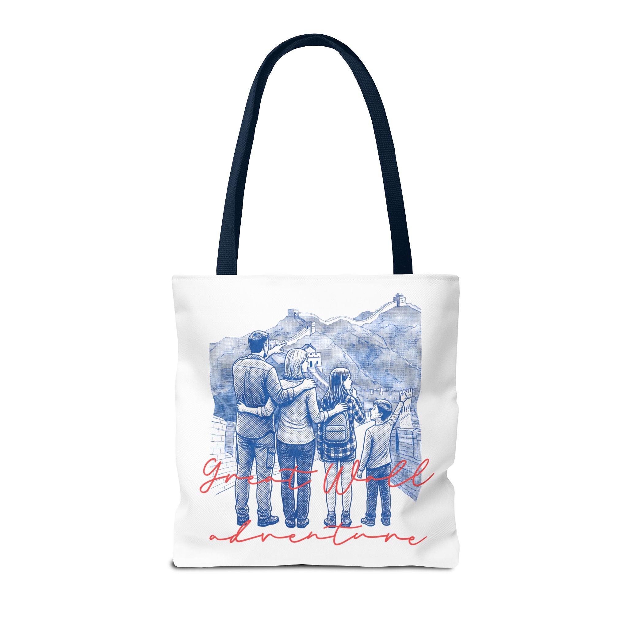 Great Wall of China Tote Bag, Family Travel Souvenir Bag, Landmark Canvas Tote