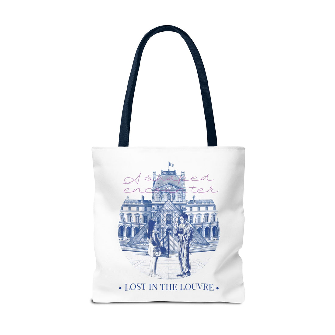 Louvre Paris Tote Bag | Vintage Museum Travel Canvas Bag