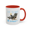 Chill Cat Summer Mug | Personalized Cat Photo Coffee Cup With Custom Text