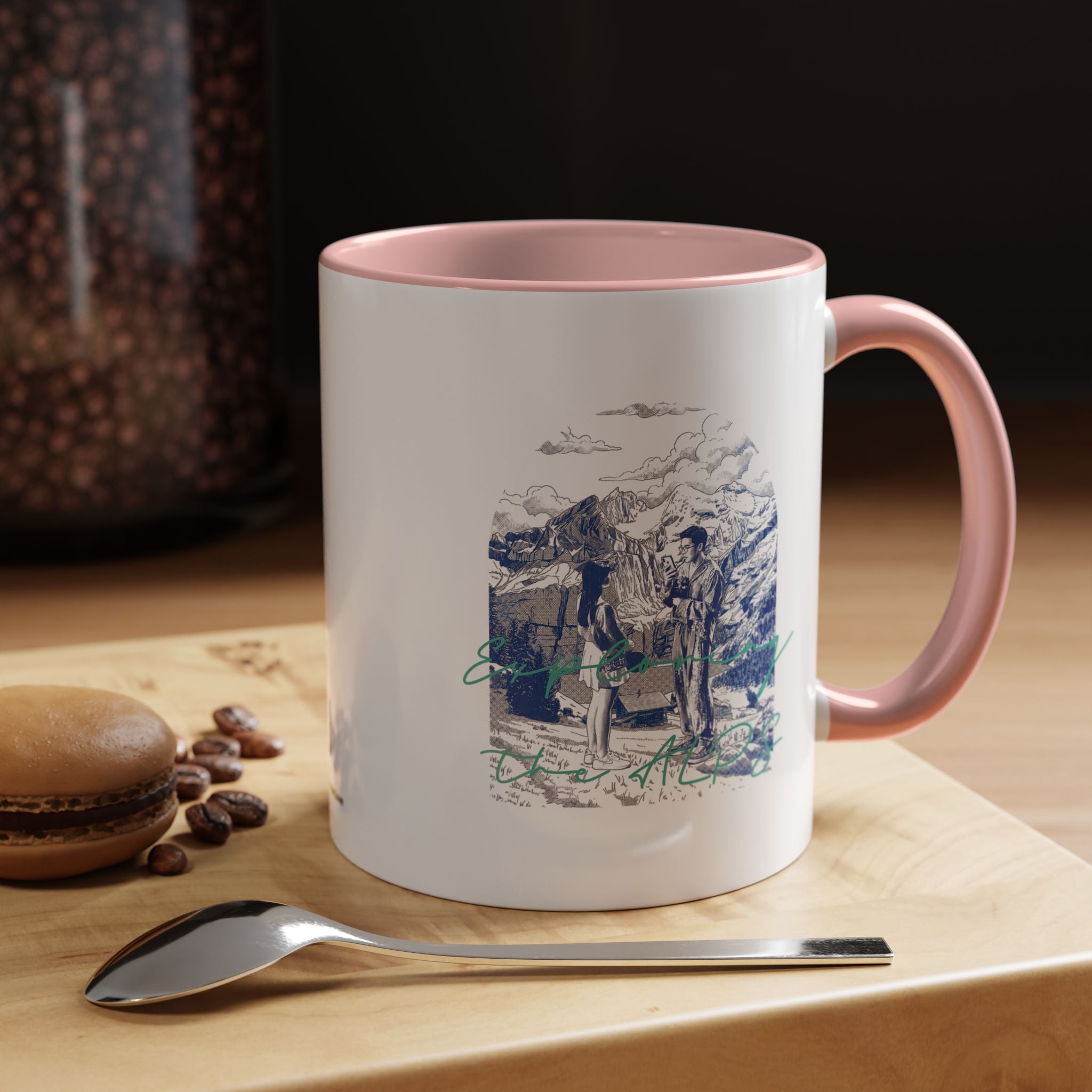 Reisebecher „Entdecke die Alpen“ – Bergabenteuer-Kaffeetasse