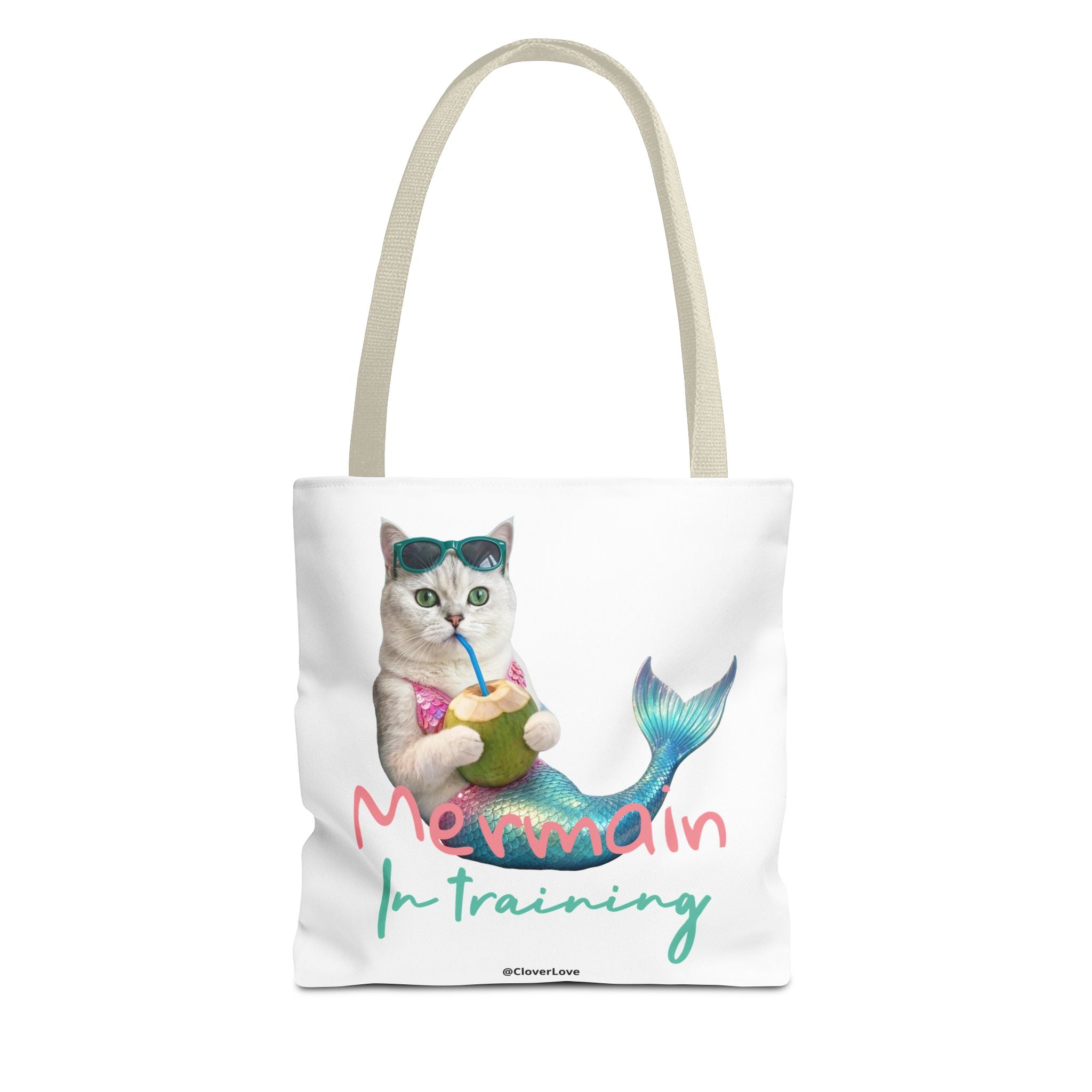 Custom Cat Tote Bag | Personalized Cat Photo Summer Canvas Bag