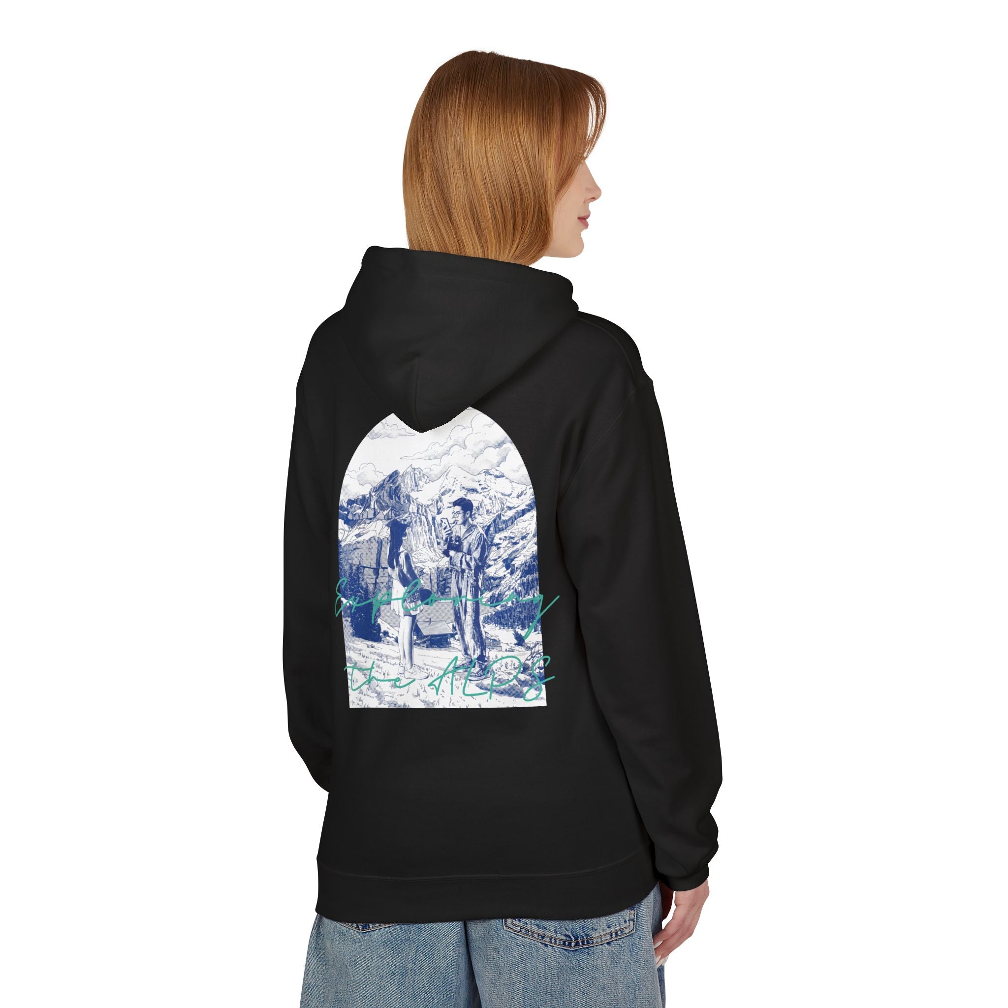 Mountain Travel Hoodie | Adventure Landscape Graphic Pullover