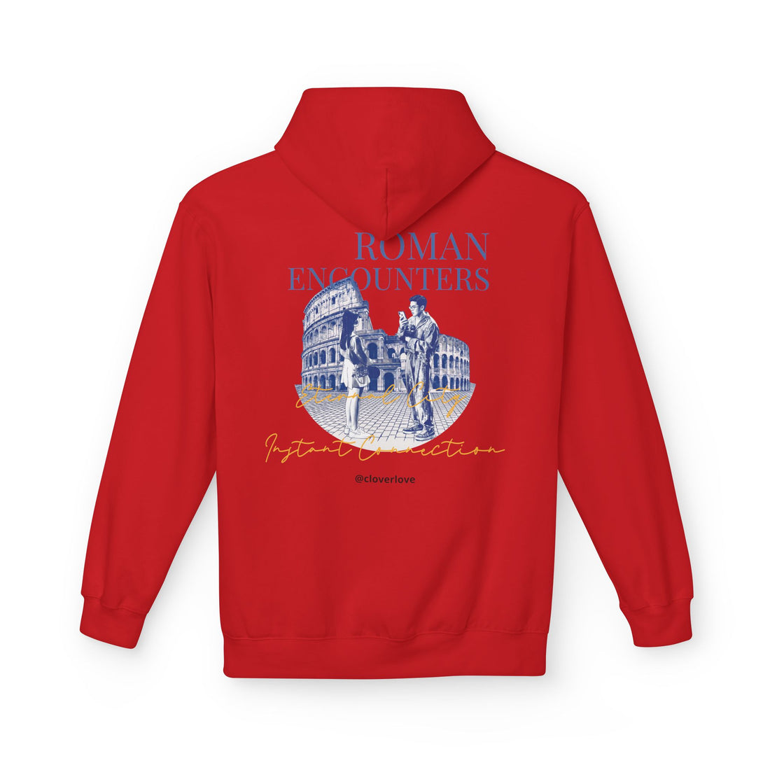 Kapuzenpullover „Römische Begegnungen“ | Kolosseum Reise-Wahrzeichen Sweatshirt