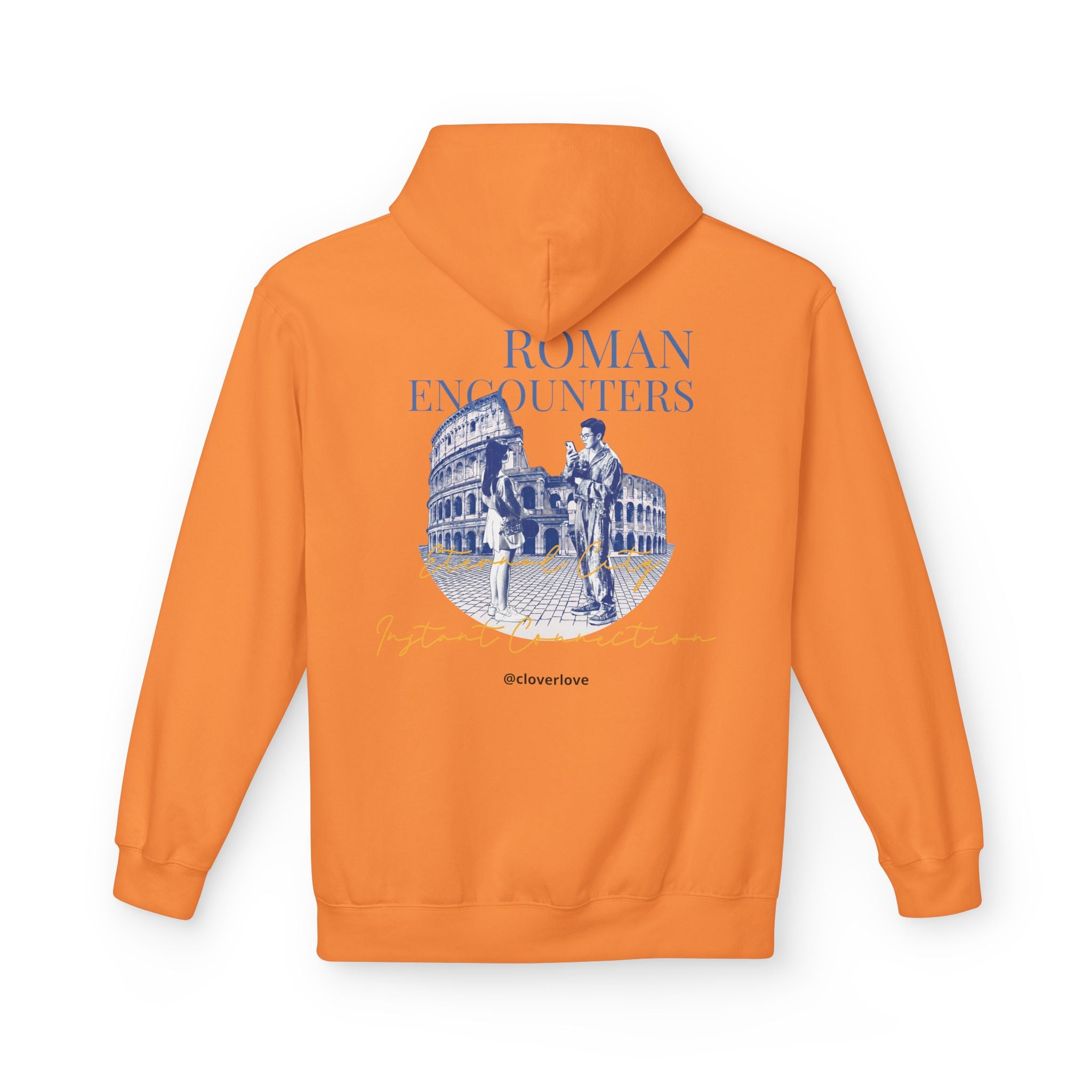 Kapuzenpullover „Römische Begegnungen“ | Kolosseum Reise-Wahrzeichen Sweatshirt