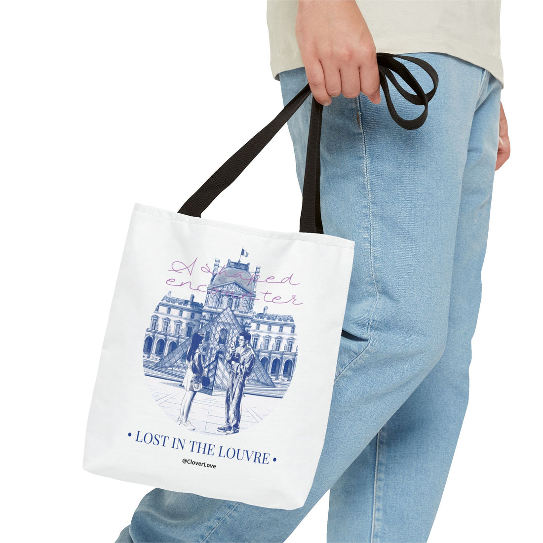 Louvre Paris Tote Bag | Vintage Museum Travel Canvas Bag