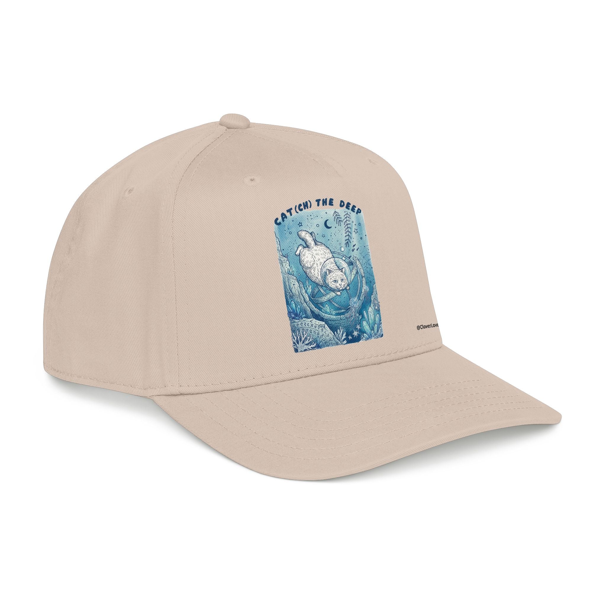 Deep Sea Cat Hat - Underwater Adventure Baseball Cap, Ocean Explorer Gift, Cat Lover Hat