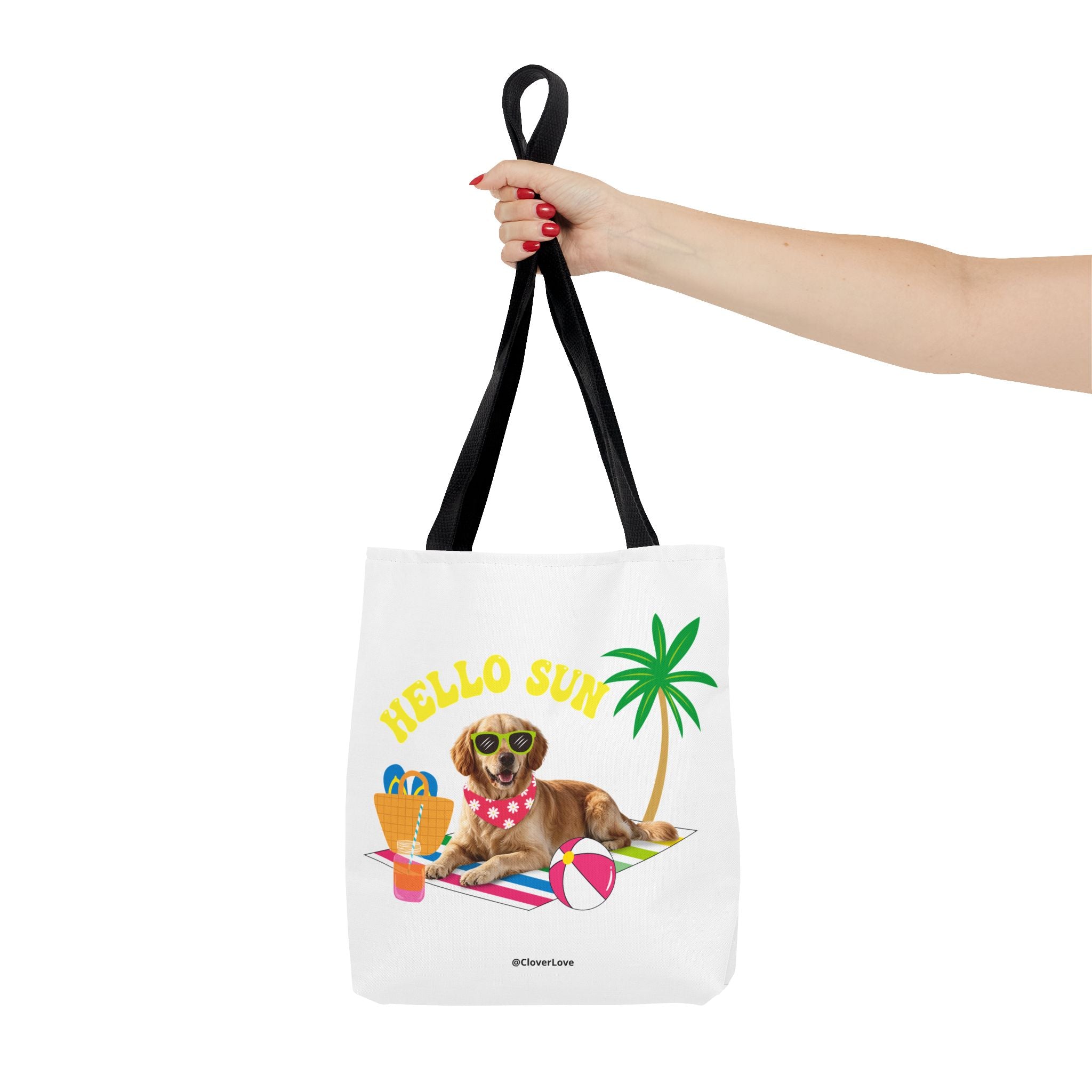 Funny Dog Tote Bag | Personalized Pet Photo Summer Canvas Bag