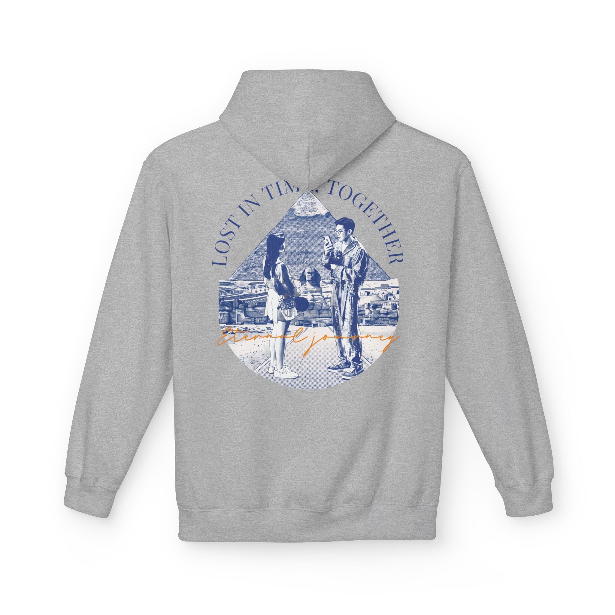 Vintage Travel Hoodie | Couple Landmark Graphic Sweatshirt