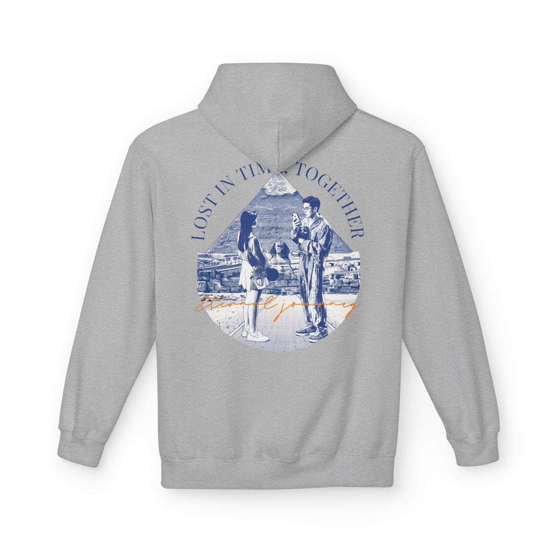 Vintage Travel Hoodie | Couple Landmark Graphic Sweatshirt