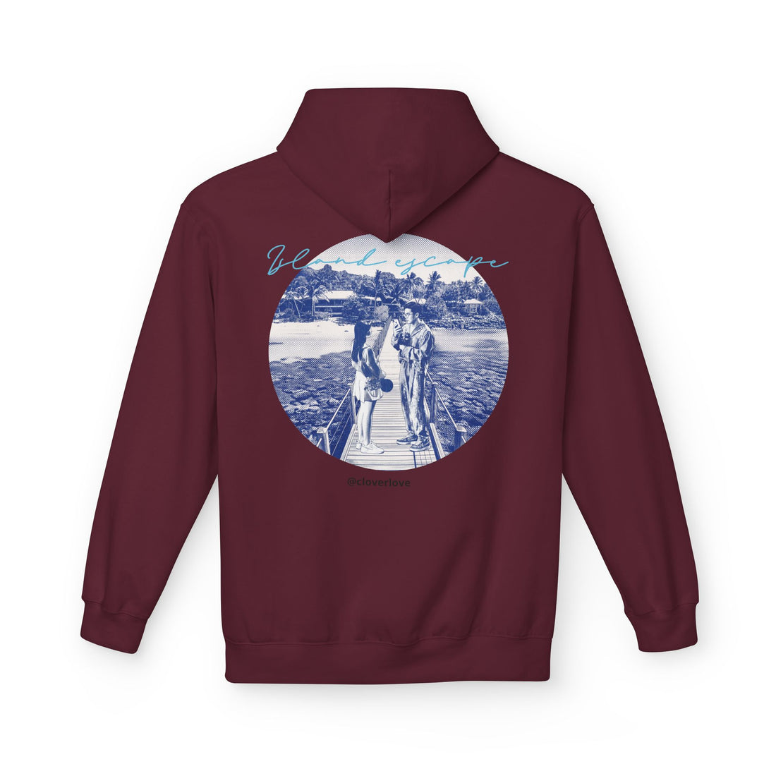 Kapuzenpulli für den Tropenurlaub | Romantisches Strandreise-Grafik-Sweatshirt