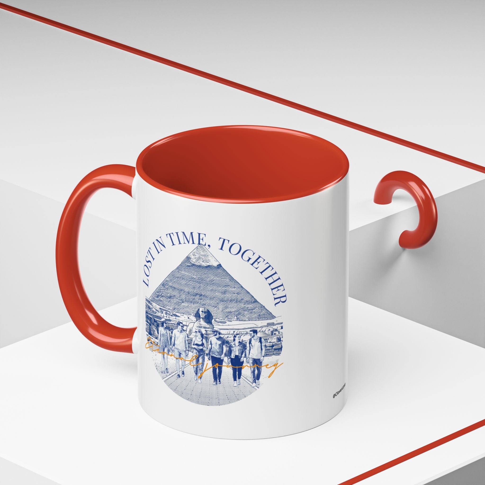 Egypt Travel Memory Mug - Pyramid Adventure Coffee Cup for Travelers