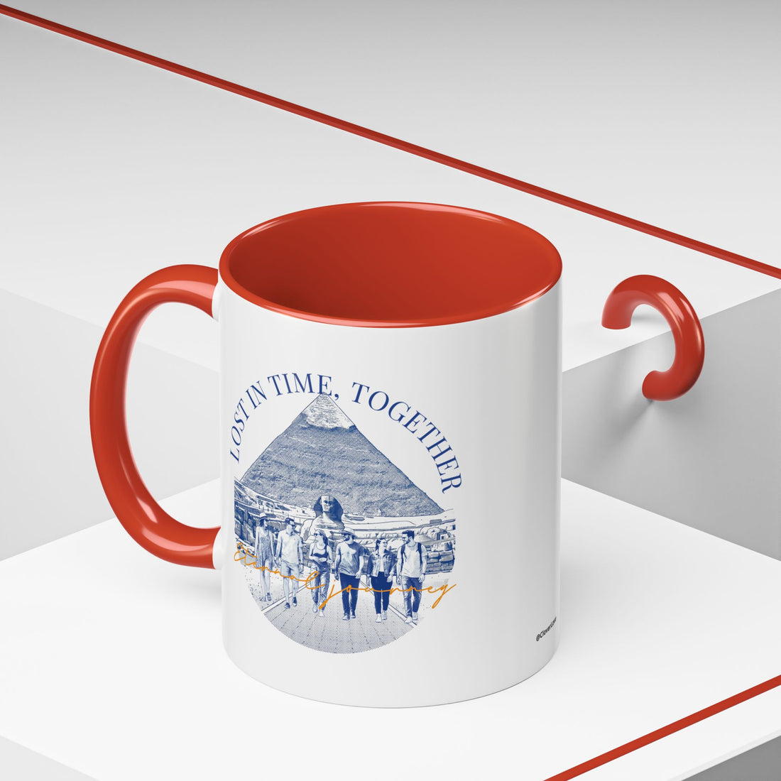 Egypt Travel Memory Mug - Pyramid Adventure Coffee Cup for Travelers