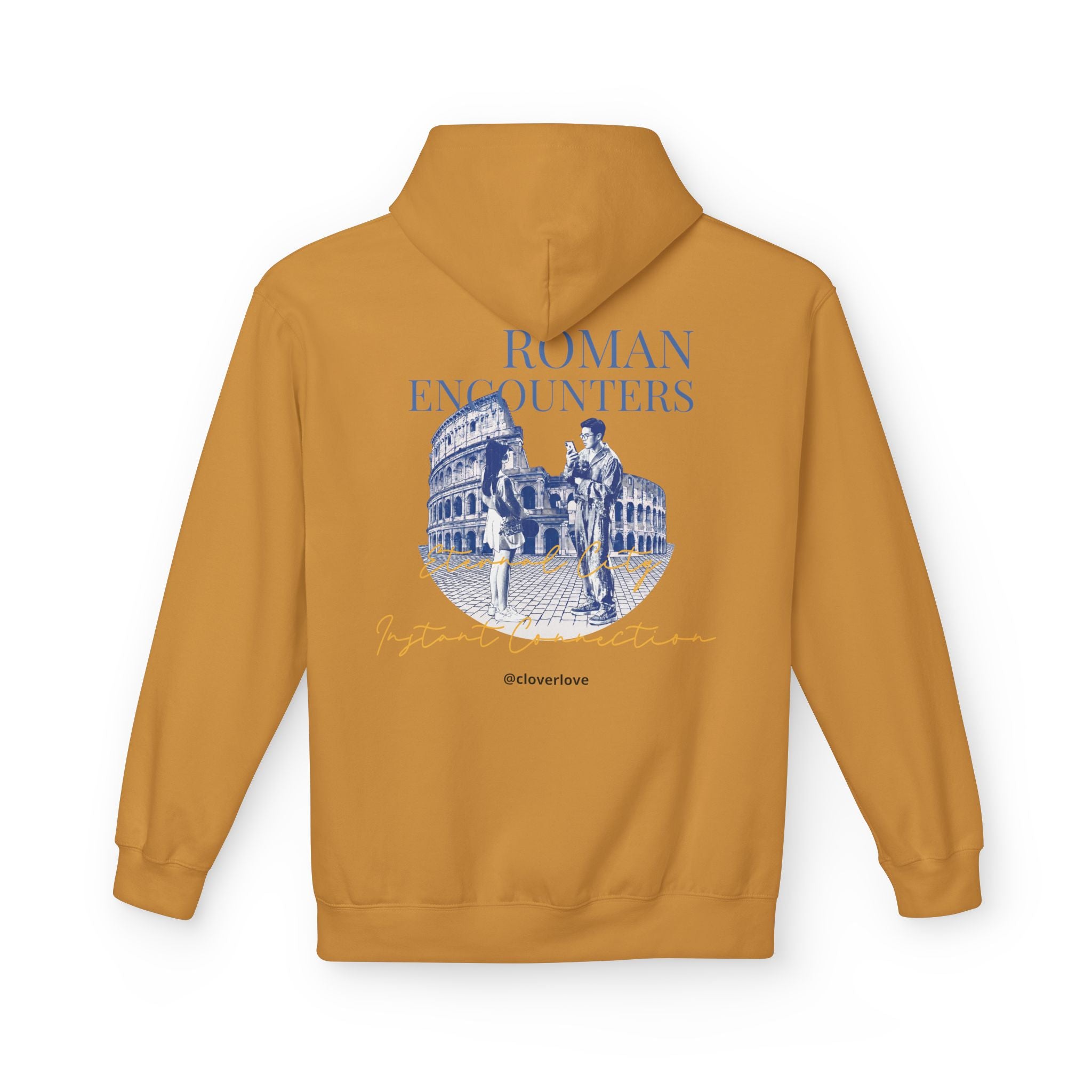 Kapuzenpullover „Römische Begegnungen“ | Kolosseum Reise-Wahrzeichen Sweatshirt