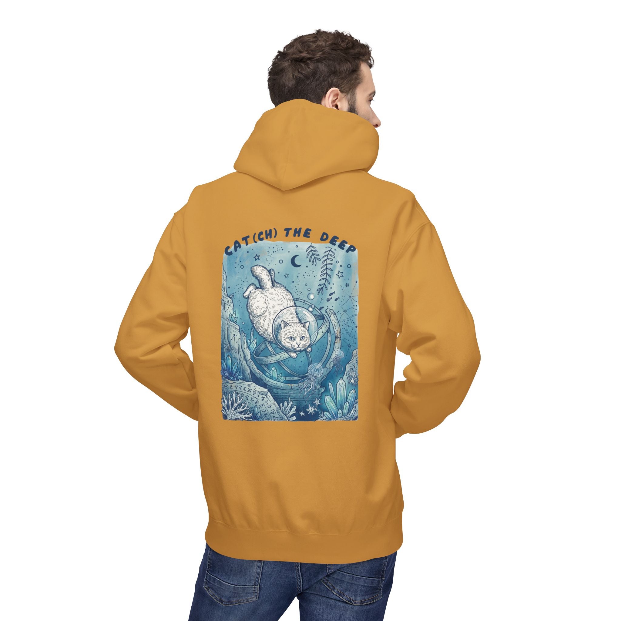 Cat Deep Sea Adventure Hoodie | Vintage Ocean Explorer Graphic Sweatshirt