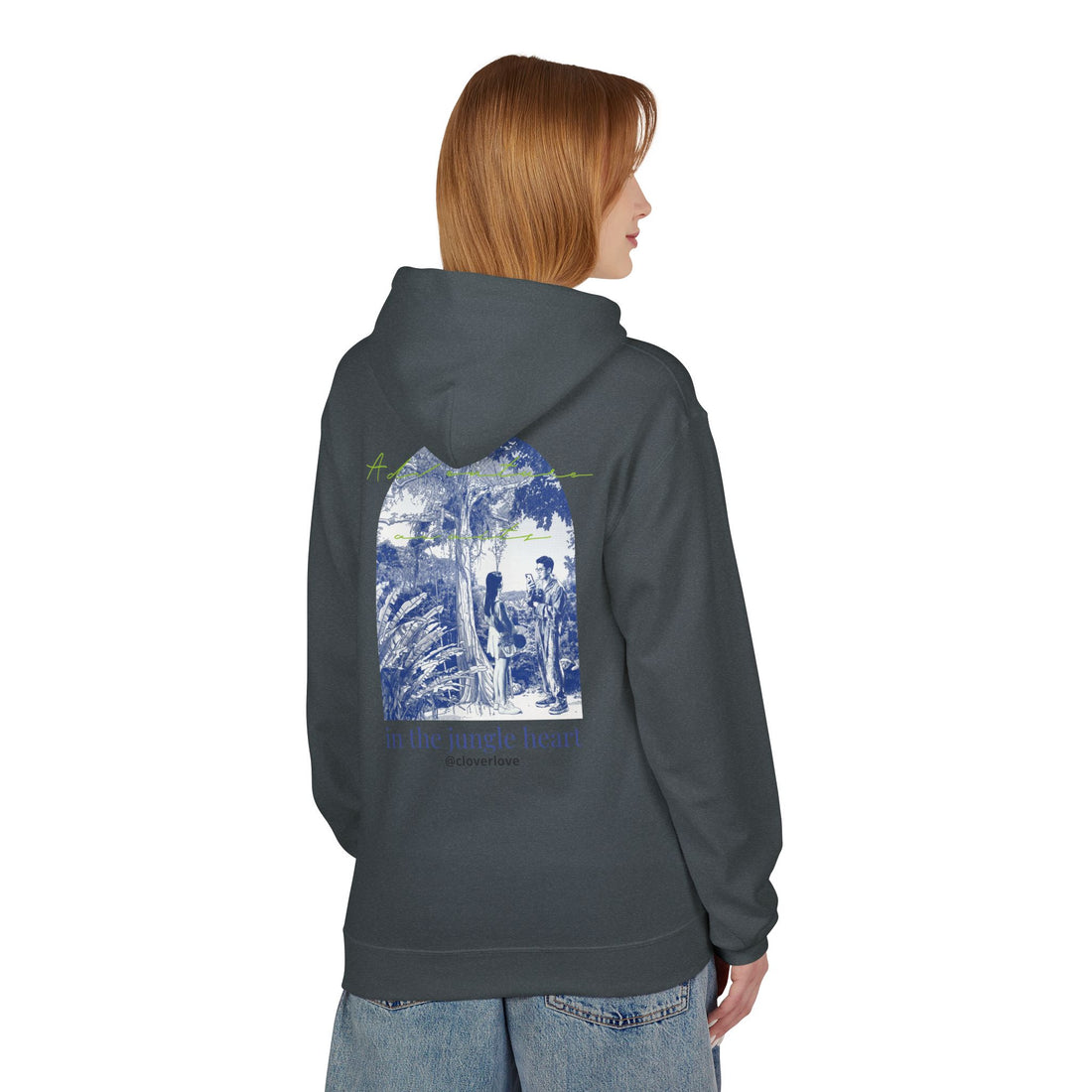 Dschungel-Abenteuer Hoodie – Vintage Tropical Travel Grafik Pullover Sweatshirt