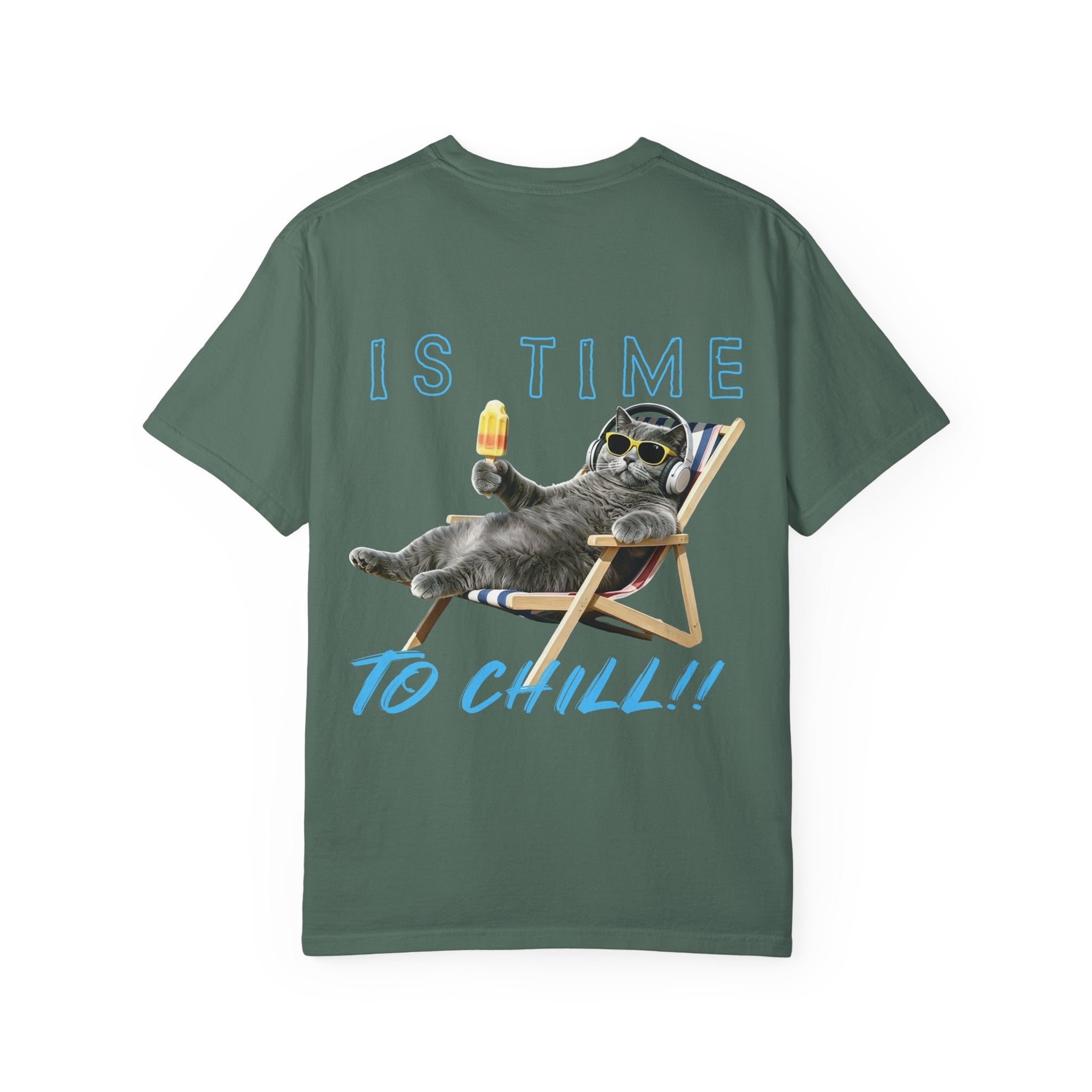 Custom Cat Summer T-Shirt - Funny Chill Cat Tee, Cat Lover Gift