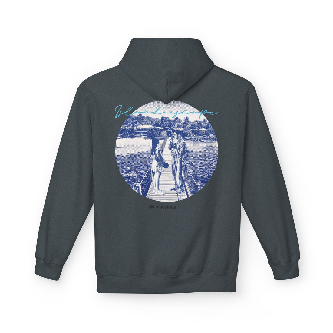 Kapuzenpulli für den Tropenurlaub | Romantisches Strandreise-Grafik-Sweatshirt