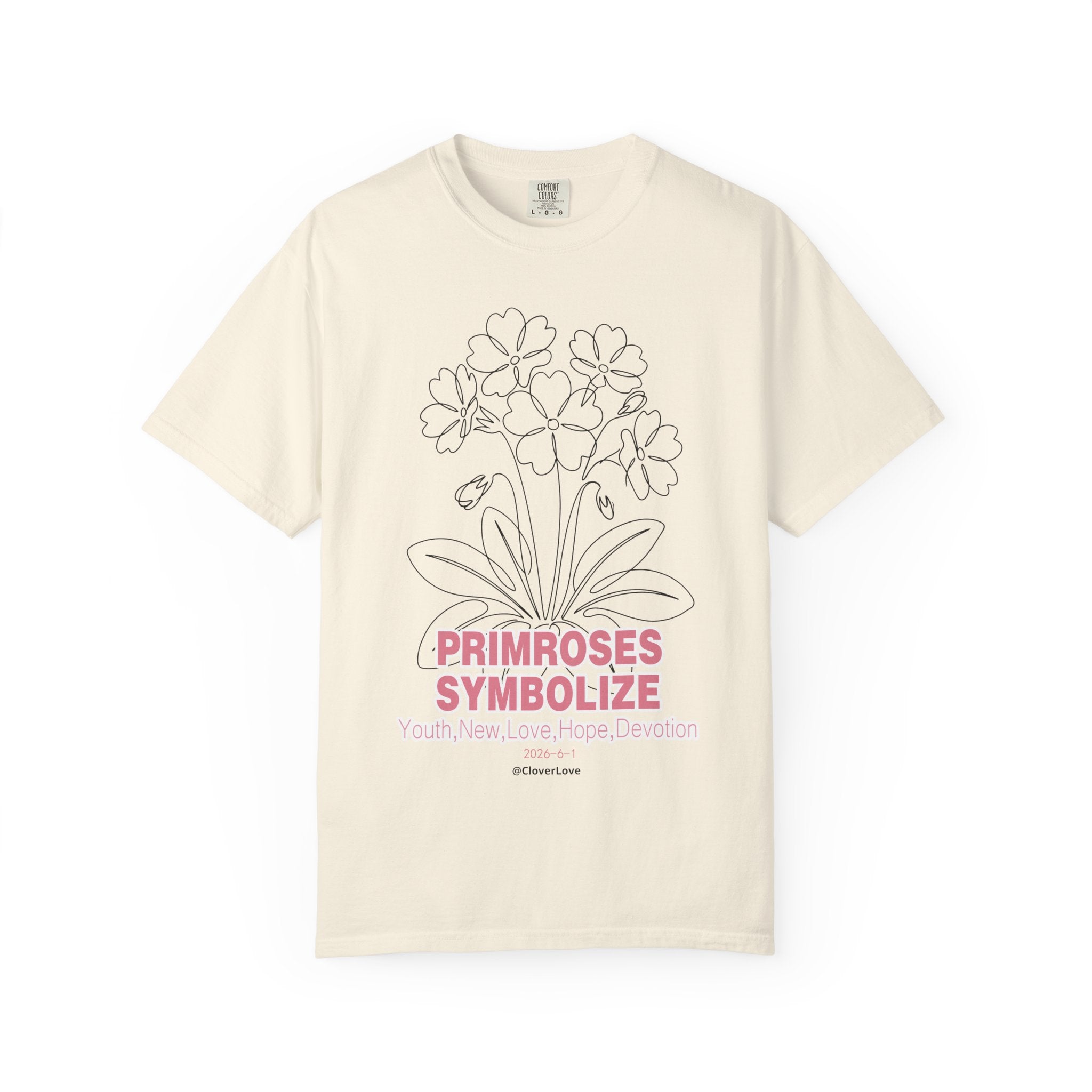 Primrose Flower T-Shirt - Botanical Graphic Shirt for Flower Lovers