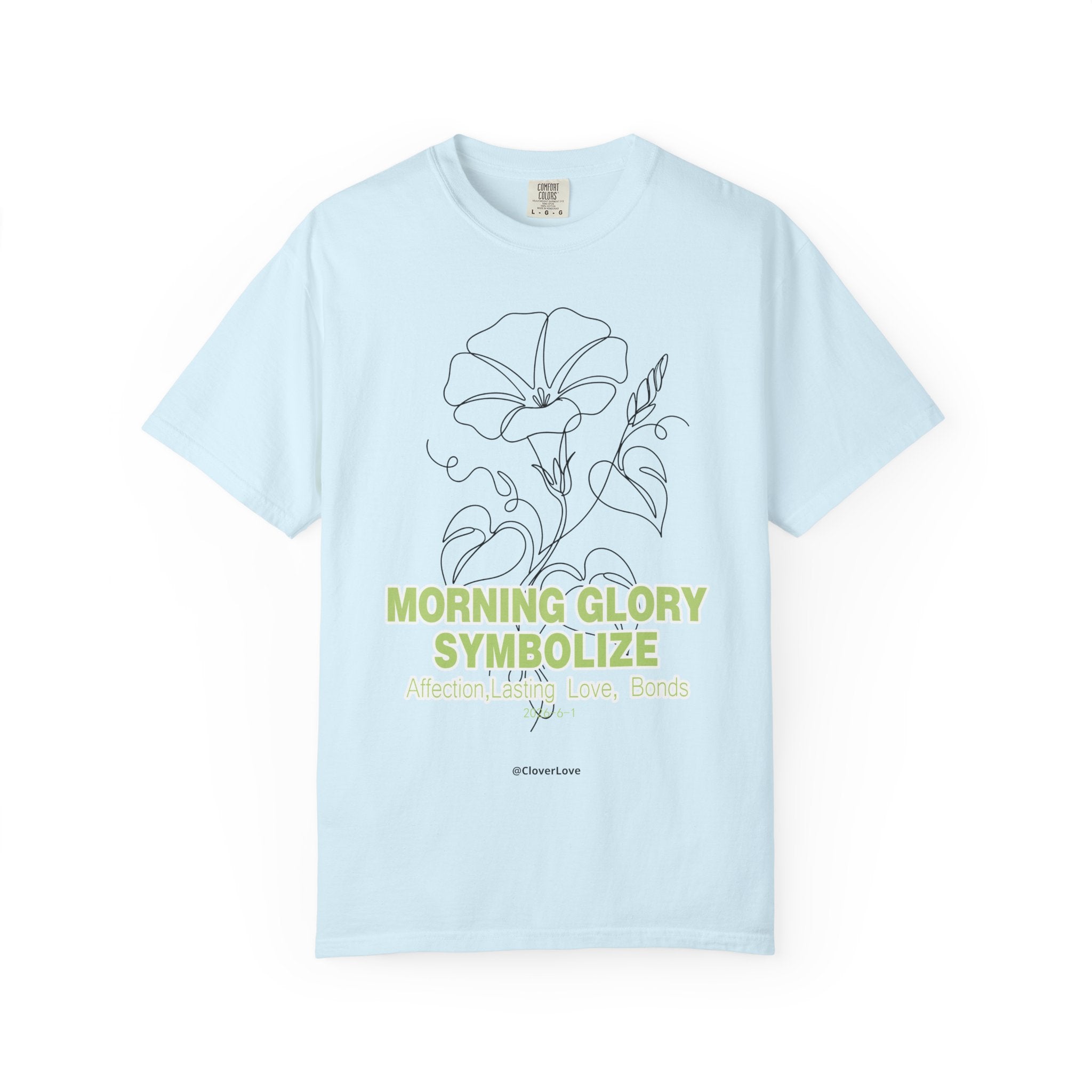 Morning Glory Flower T-Shirt - Botanical Graphic Shirt for Flower Lovers